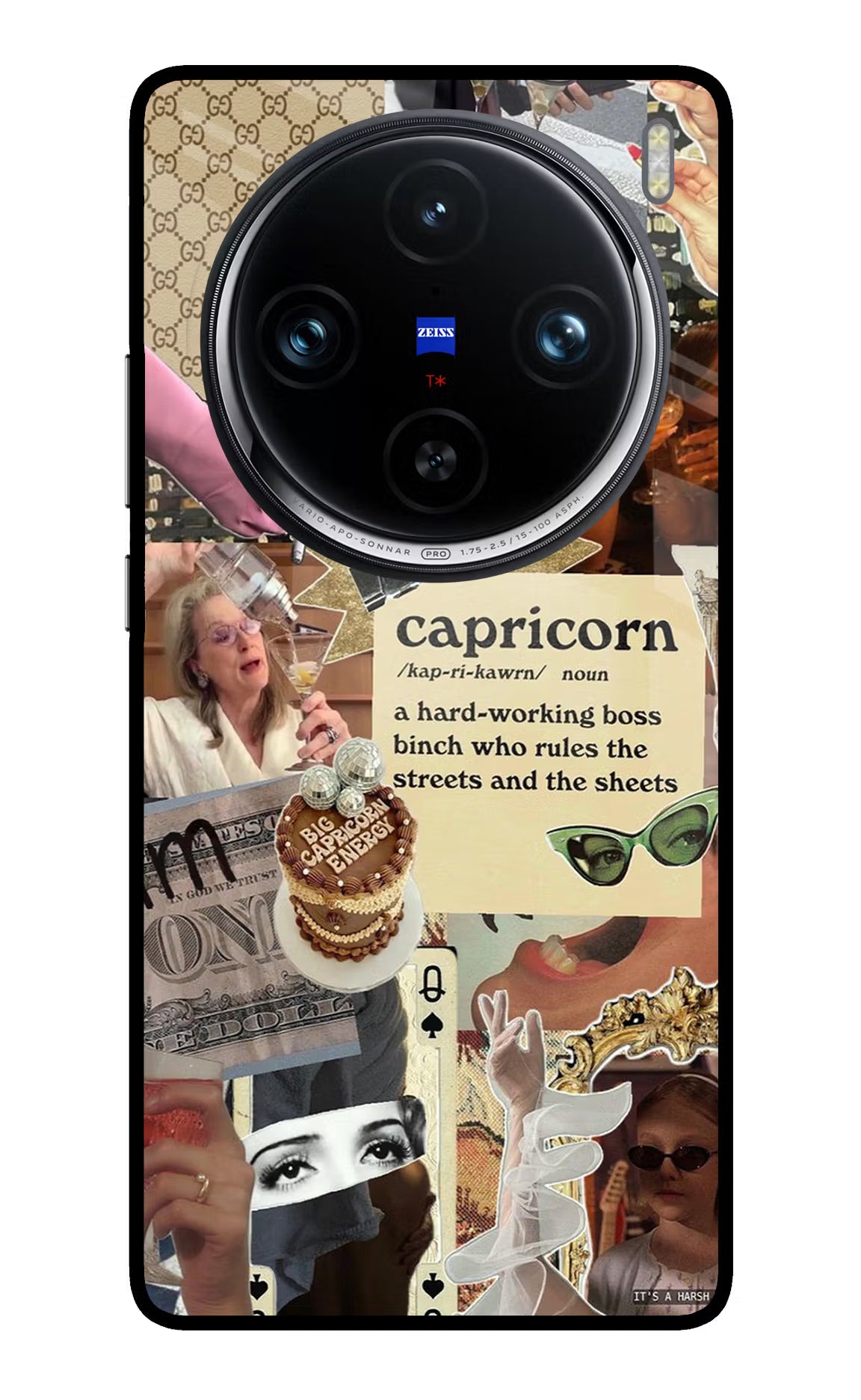 Capricorn Zodiac Vivo X100 Pro Glass Case - Capricorn Zodiac Vivo X100 Pro Glass Case Capricorn Zodiac Vivo X100 Pro Glass Case