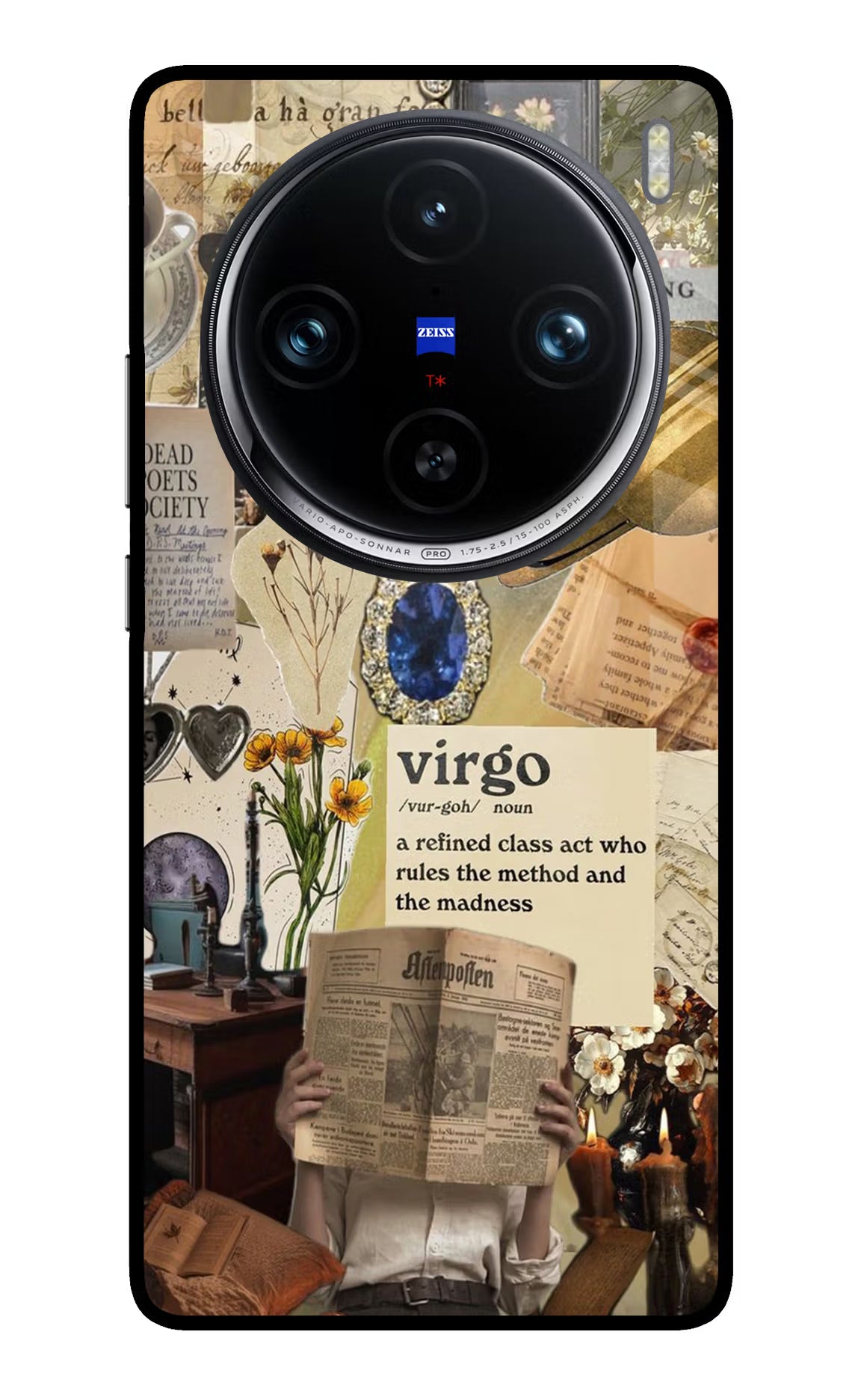 Virgo Zodiac Vivo X100 Pro Glass Case - Virgo Zodiac Vivo X100 Pro Glass Case Virgo Zodiac Vivo X100 Pro Glass Case