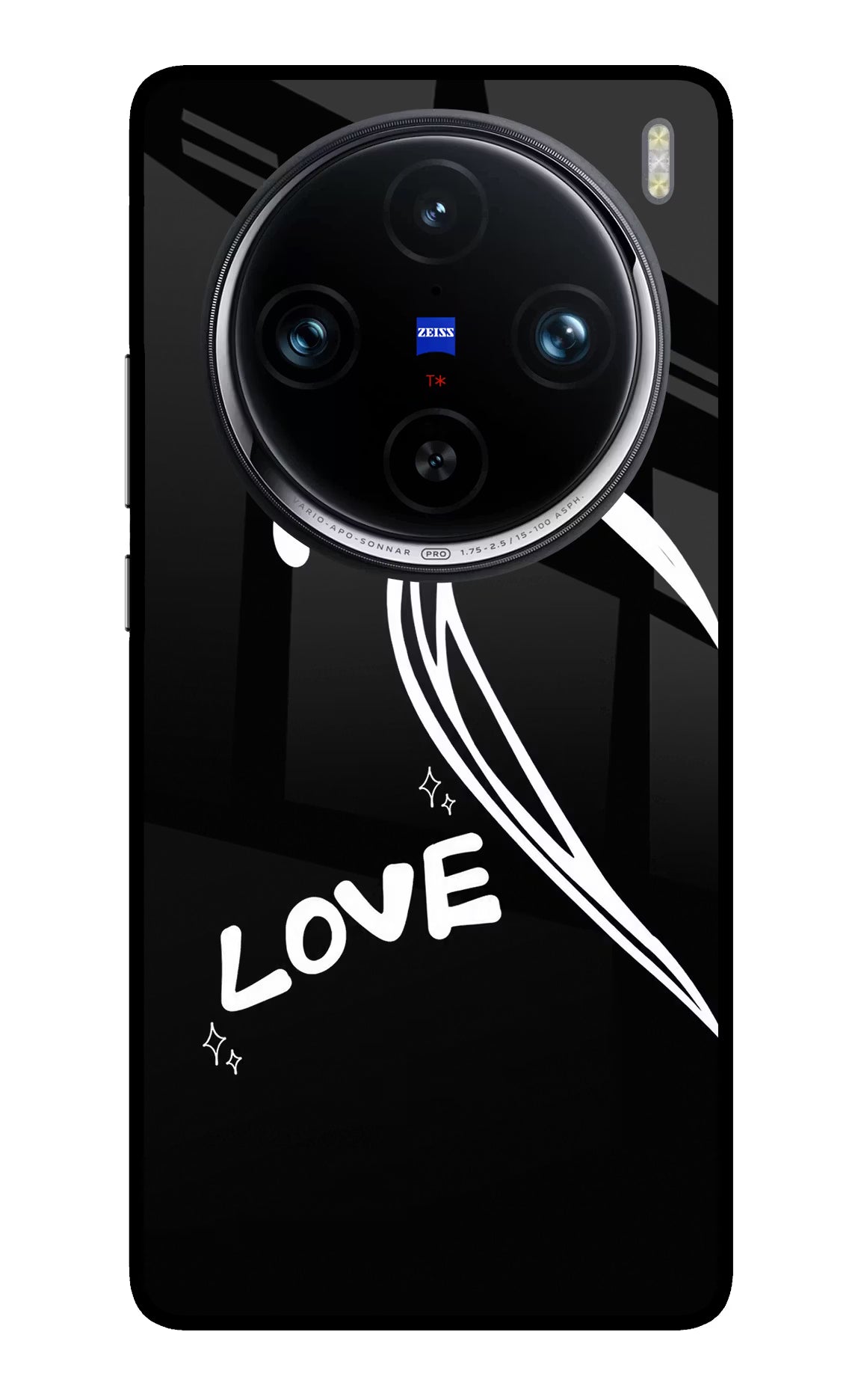 Love Line Vivo X100 Pro Glass Case - Love Line Vivo X100 Pro Glass Case Love Line Vivo X100 Pro Glass Case