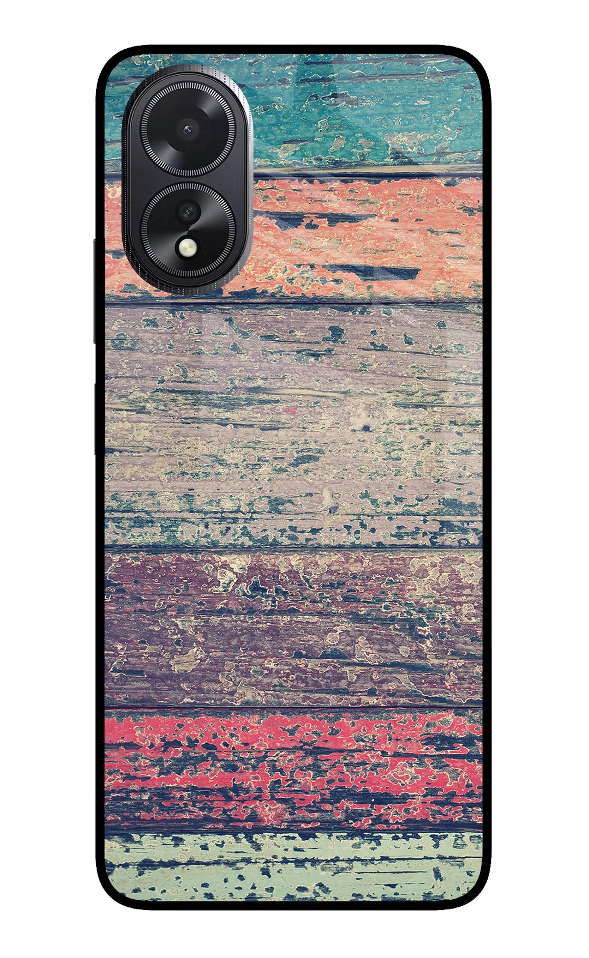 Colourful Wall Oppo A18/Oppo A38 Glass Case - Colourful Wall Oppo A18/Oppo A38 Glass Case Colourful Wall Oppo A18/Oppo A38 Glass Case