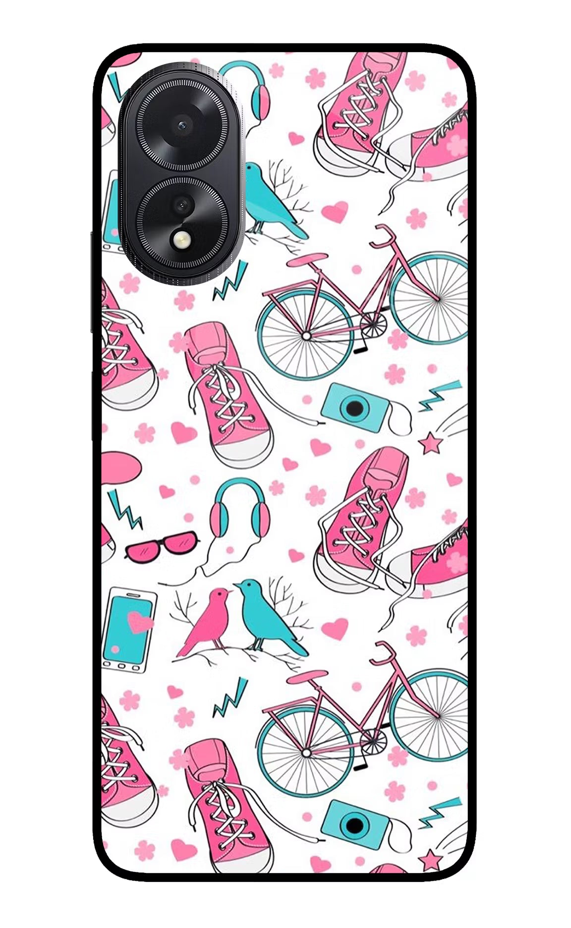 Artwork Oppo A18/Oppo A38 Back Cover - Artwork Oppo A18/Oppo A38 Glass Case Back Cover by Casekaro Artwork Oppo A18/Oppo A38 Glass Case Back Cover by Casekaro