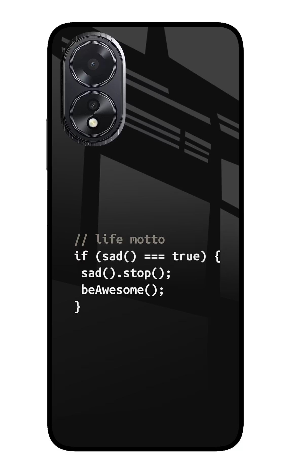 Life Motto Code Oppo A18/Oppo A38 Glass Case - Life Motto Code Oppo A18/Oppo A38 Glass Case Life Motto Code Oppo A18/Oppo A38 Glass Case