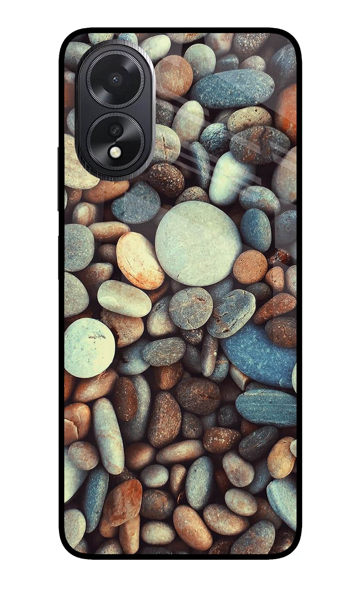 Pebble Oppo A18/Oppo A38 Glass Case - Pebble Oppo A18/Oppo A38 Glass Case Pebble Oppo A18/Oppo A38 Glass Case