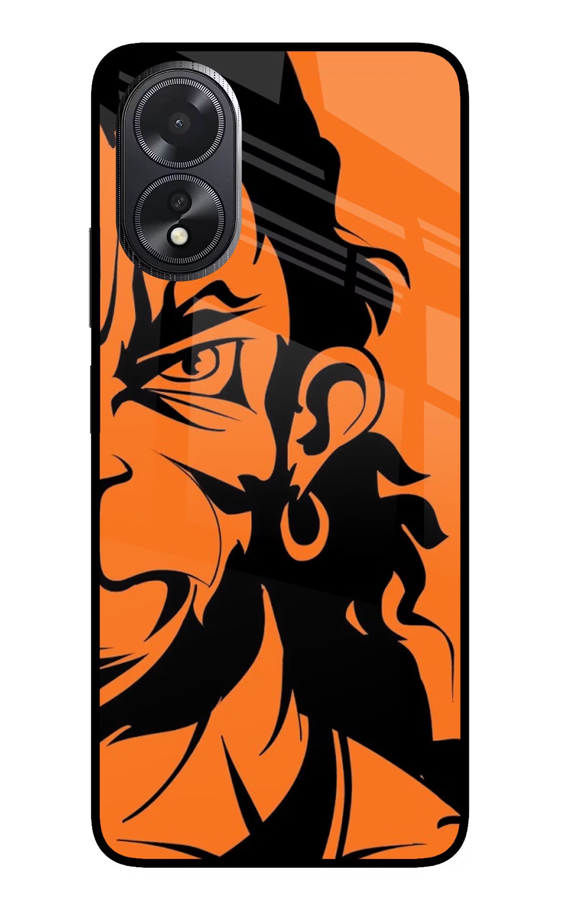 Hanuman Oppo A18/Oppo A38 Glass Case - Hanuman Oppo A18/Oppo A38 Glass Case Hanuman Oppo A18/Oppo A38 Glass Case