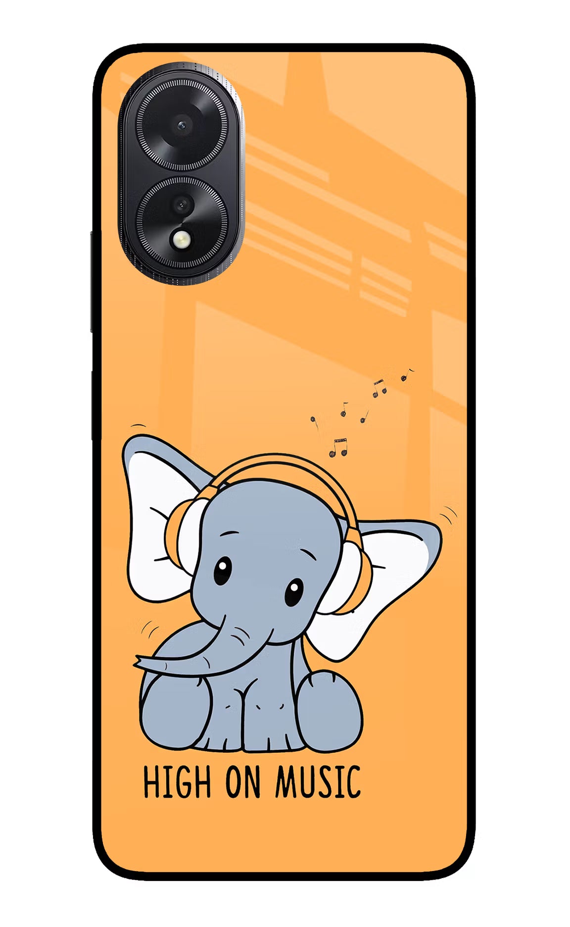 High On Music Oppo A18/Oppo A38 Glass Case - High On Music Oppo A18/Oppo A38 Glass Case High On Music Oppo A18/Oppo A38 Glass Case