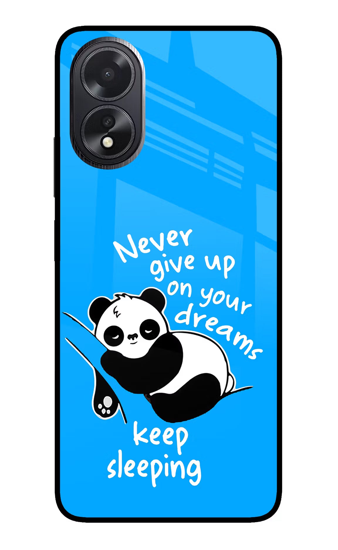 Keep Sleeping Oppo A18/Oppo A38 Back Cover - Keep Sleeping Oppo A18/Oppo A38 Glass Case Back Cover by Casekaro Keep Sleeping Oppo A18/Oppo A38 Glass Case Back Cover by Casekaro