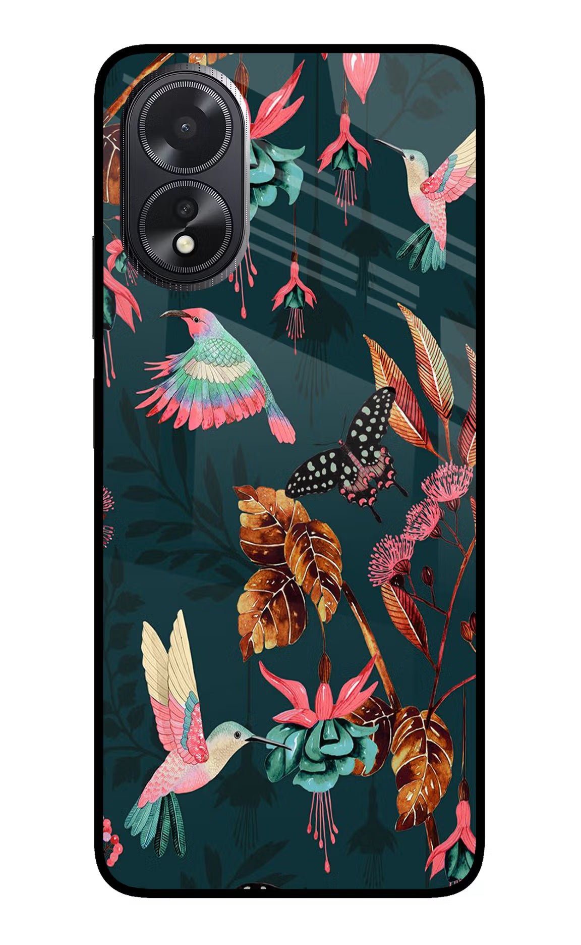 Birds Oppo A18/Oppo A38 Glass Case - Birds Oppo A18/Oppo A38 Glass Case Birds Oppo A18/Oppo A38 Glass Case