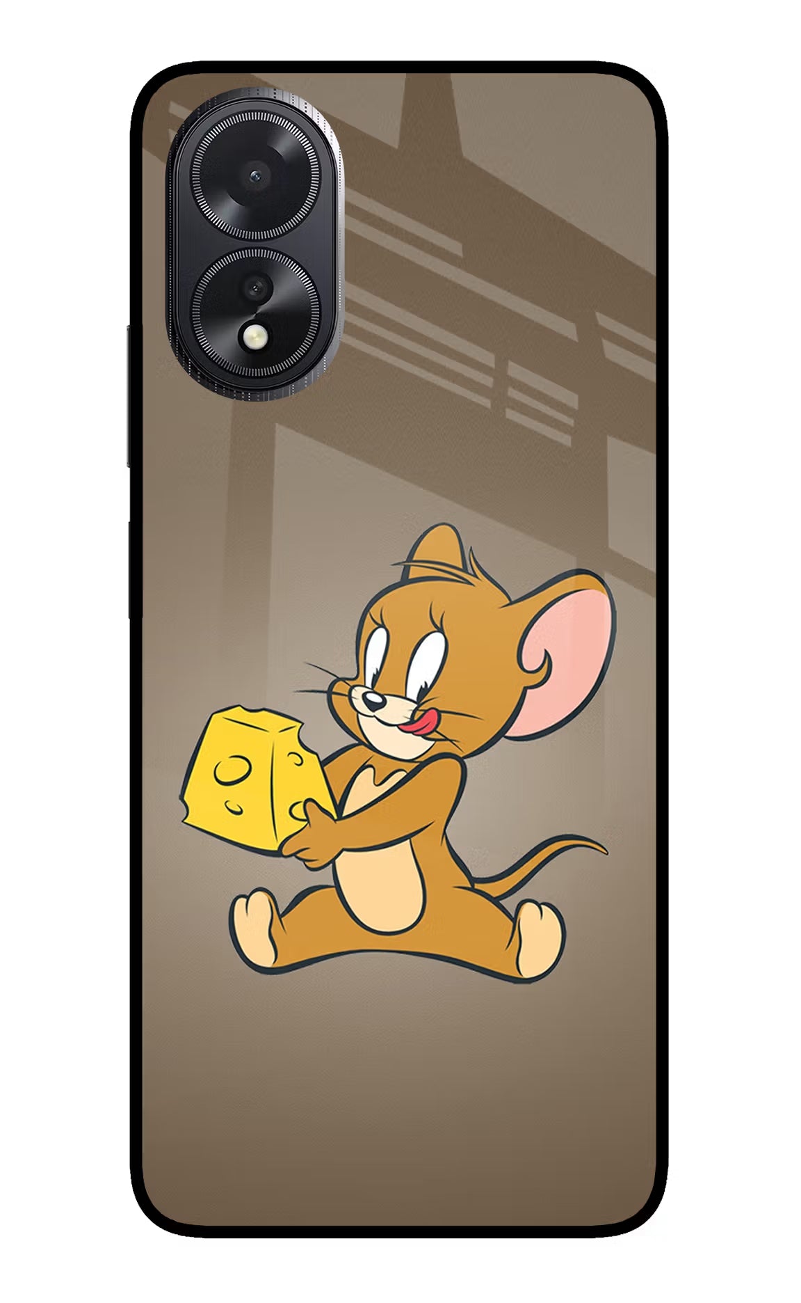 Jerry Oppo A18/Oppo A38 Glass Case - Jerry Oppo A18/Oppo A38 Glass Case Jerry Oppo A18/Oppo A38 Glass Case