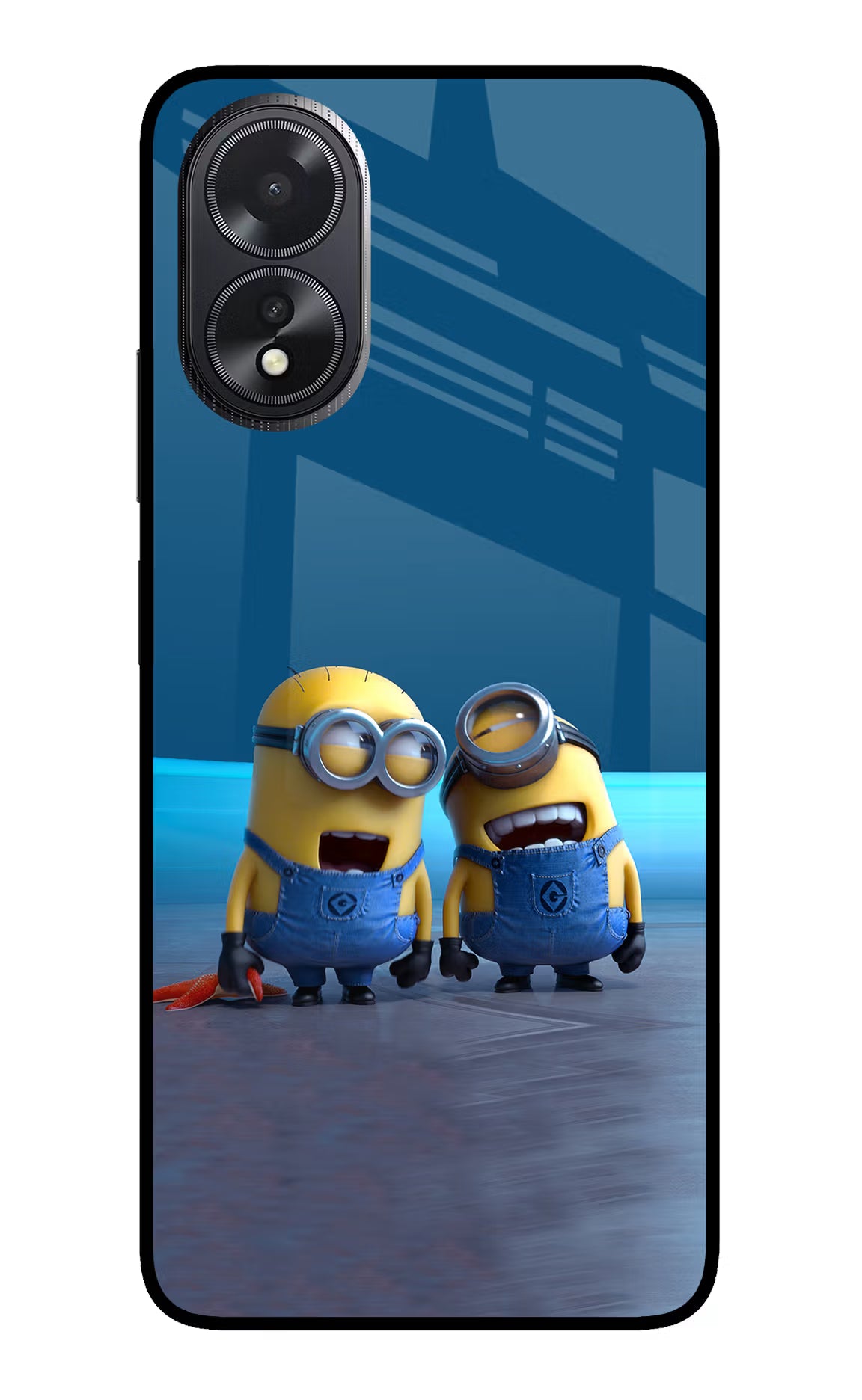 Minion Laughing Oppo A18/Oppo A38 Glass Case - Minion Laughing Oppo A18/Oppo A38 Glass Case Minion Laughing Oppo A18/Oppo A38 Glass Case