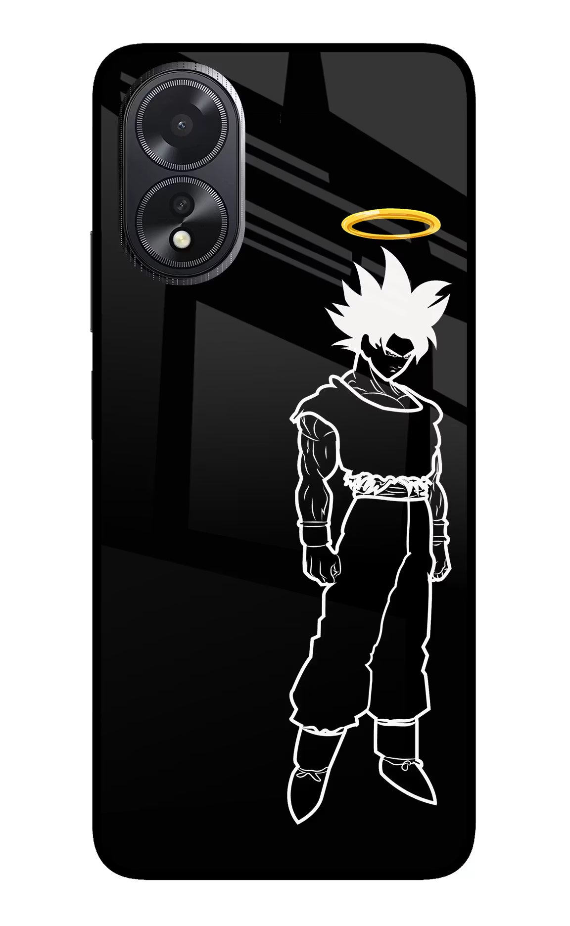 DBS Character Oppo A18/Oppo A38 Back Cover - DBS Character Oppo A18/Oppo A38 Glass Case Back Cover by Casekaro DBS Character Oppo A18/Oppo A38 Glass Case Back Cover by Casekaro