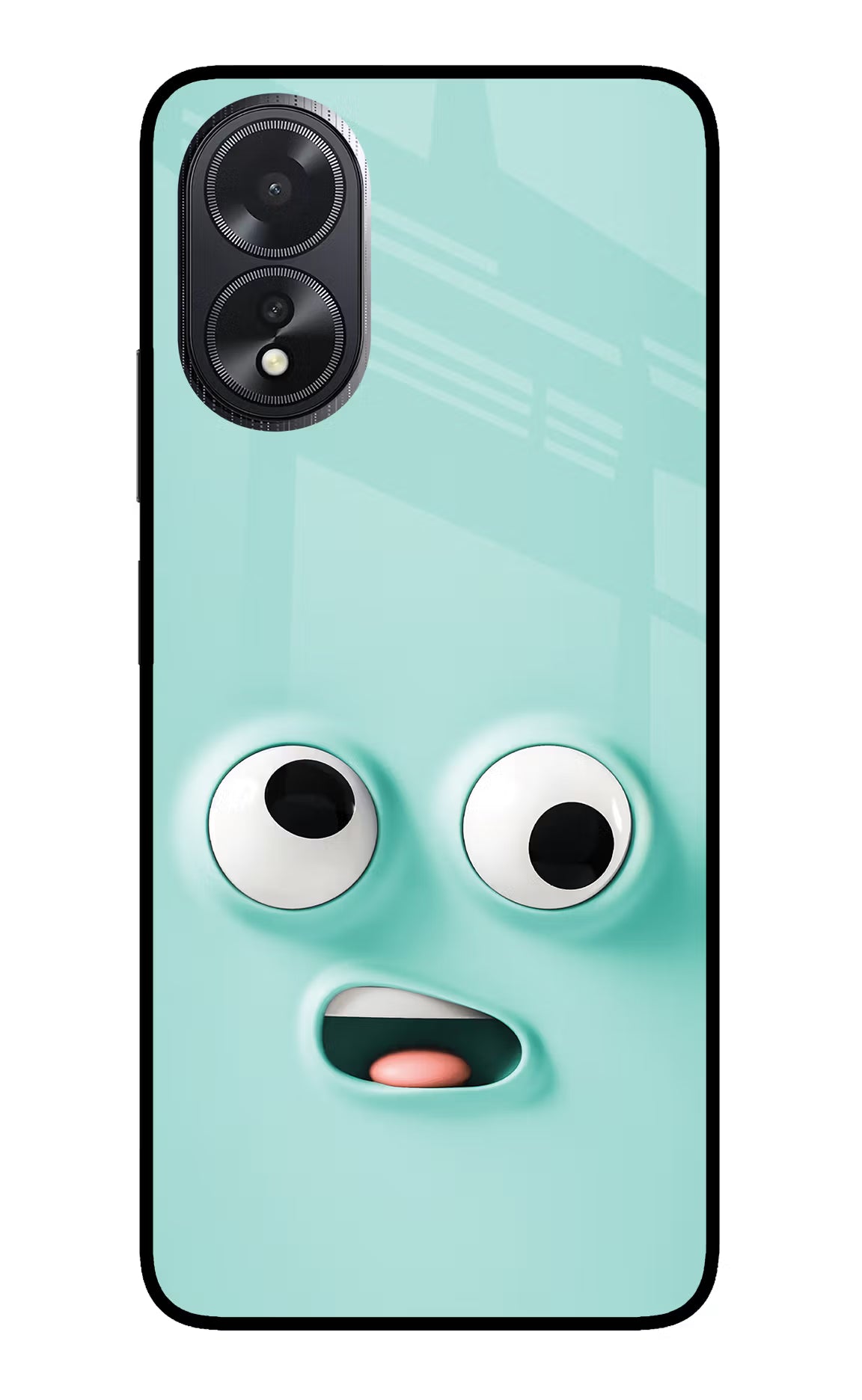 Funny Cartoon Oppo A18/Oppo A38 Glass Case - Funny Cartoon Oppo A18/Oppo A38 Glass Case Funny Cartoon Oppo A18/Oppo A38 Glass Case