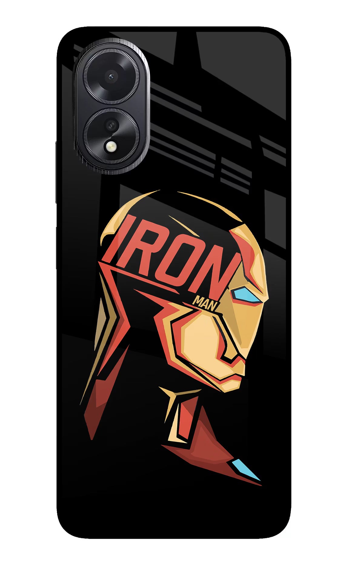 IronMan Oppo A18/Oppo A38 Glass Case - IronMan Oppo A18/Oppo A38 Glass Case IronMan Oppo A18/Oppo A38 Glass Case