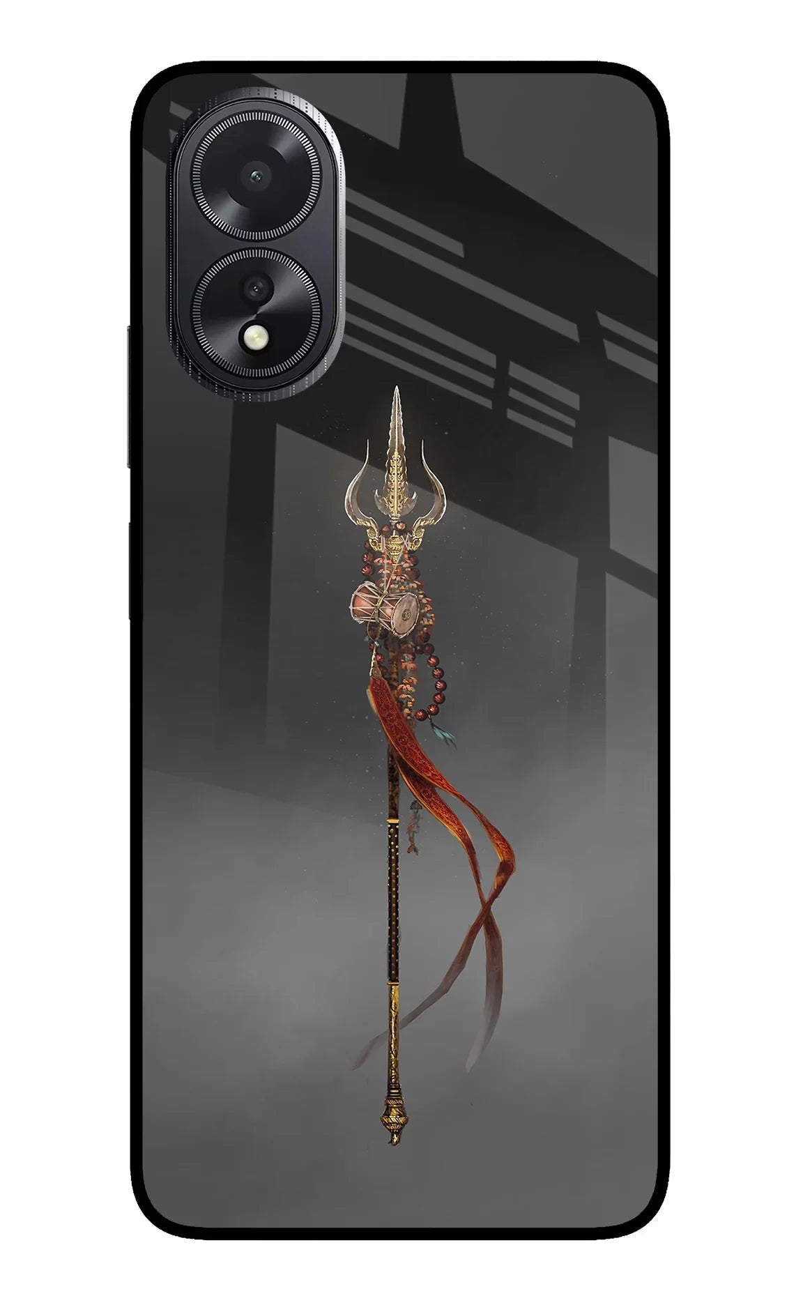 Shiv Trishul Oppo A18/Oppo A38 Glass Case - Shiv Trishul Oppo A18/Oppo A38 Glass Case Shiv Trishul Oppo A18/Oppo A38 Glass Case