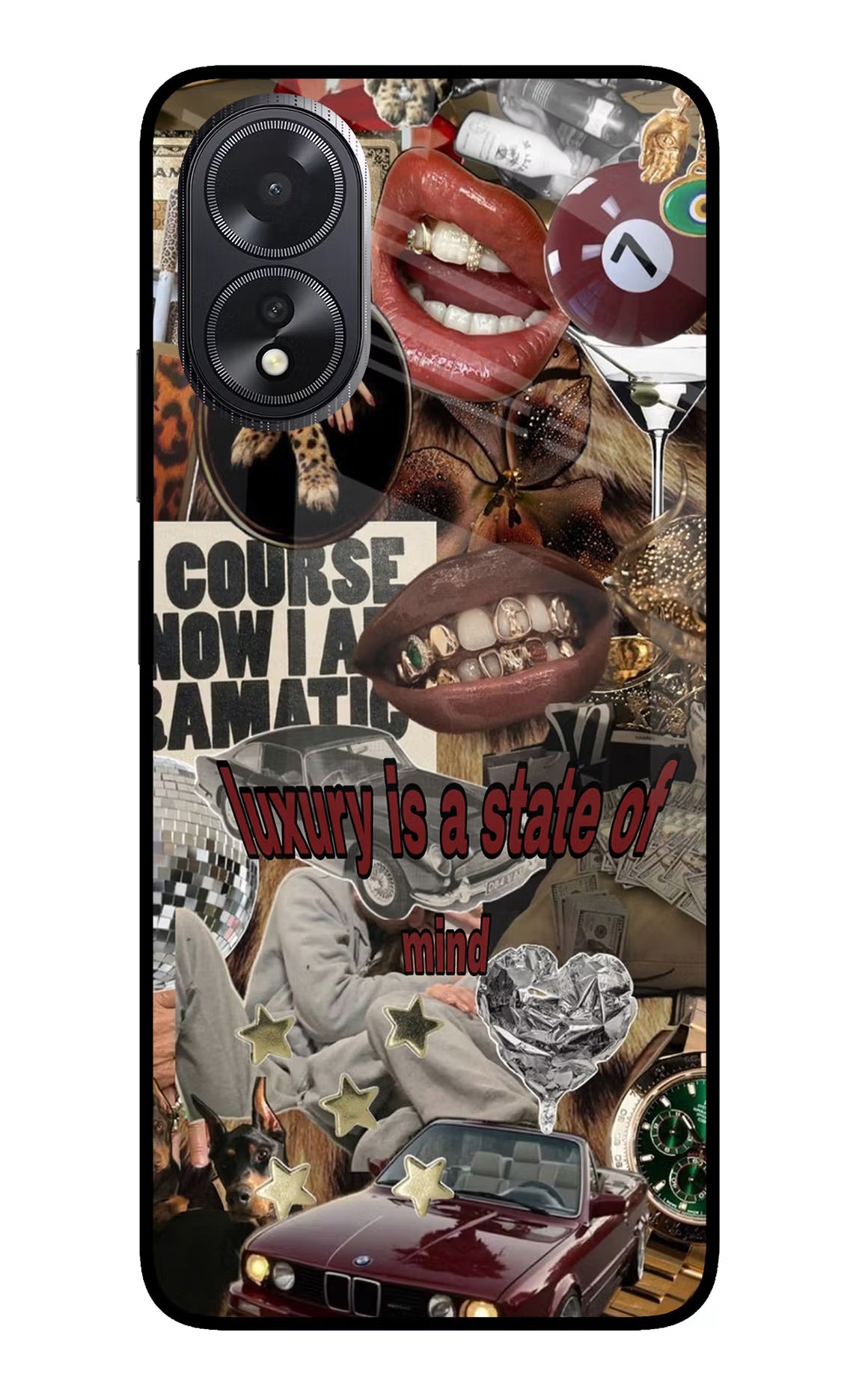 Luxury Oppo A18/Oppo A38 Glass Case - Luxury Oppo A18/Oppo A38 Glass Case Luxury Oppo A18/Oppo A38 Glass Case