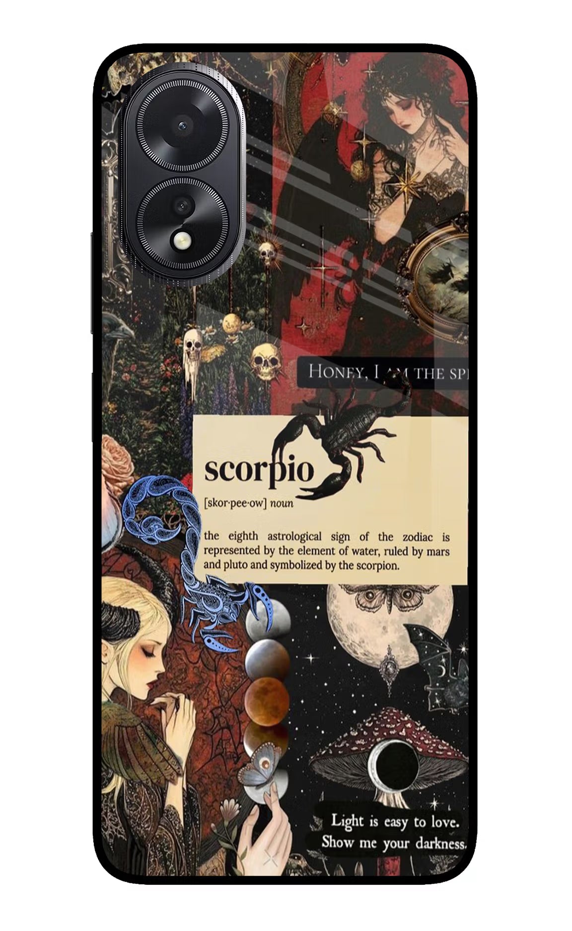 Scorpio Zodiac Oppo A18/Oppo A38 Glass Case - Scorpio Zodiac Oppo A18/Oppo A38 Glass Case Scorpio Zodiac Oppo A18/Oppo A38 Glass Case