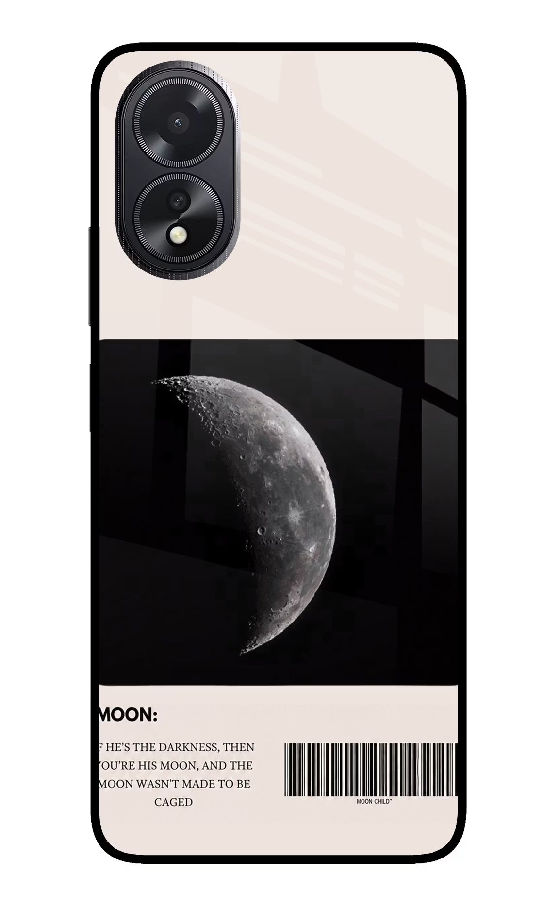 Moon Phase Oppo A18/Oppo A38 Glass Case - Moon Phase Oppo A18/Oppo A38 Glass Case Moon Phase Oppo A18/Oppo A38 Glass Case