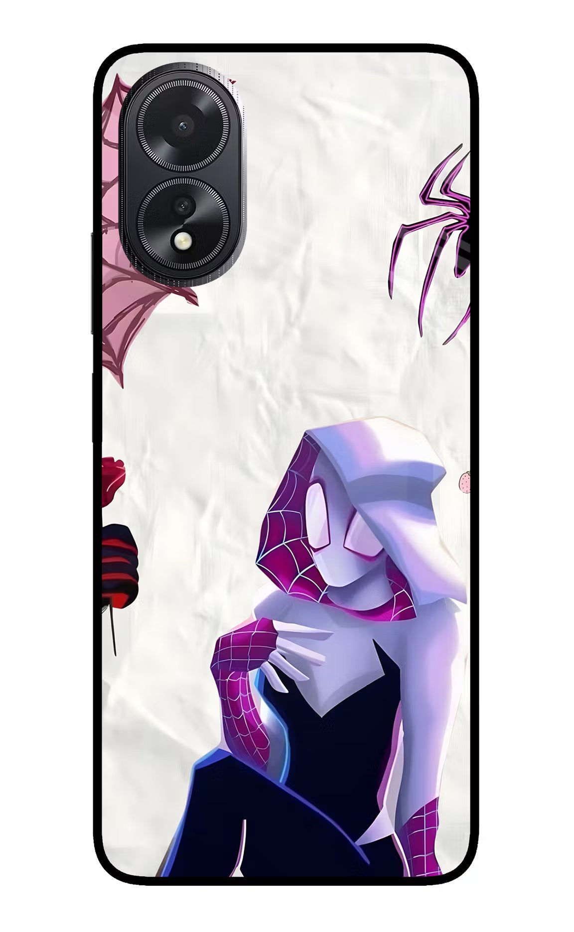 Gwen Verse Oppo A18/Oppo A38 Glass Case - Gwen Verse Oppo A18/Oppo A38 Glass Case Gwen Verse Oppo A18/Oppo A38 Glass Case