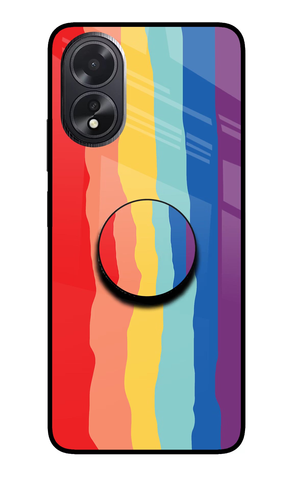 Rainbow Oppo A18/Oppo A38 Pop Case - Rainbow Oppo A18/Oppo A38 Pop Case by Casekaro Rainbow Oppo A18/Oppo A38 Pop Case by Casekaro