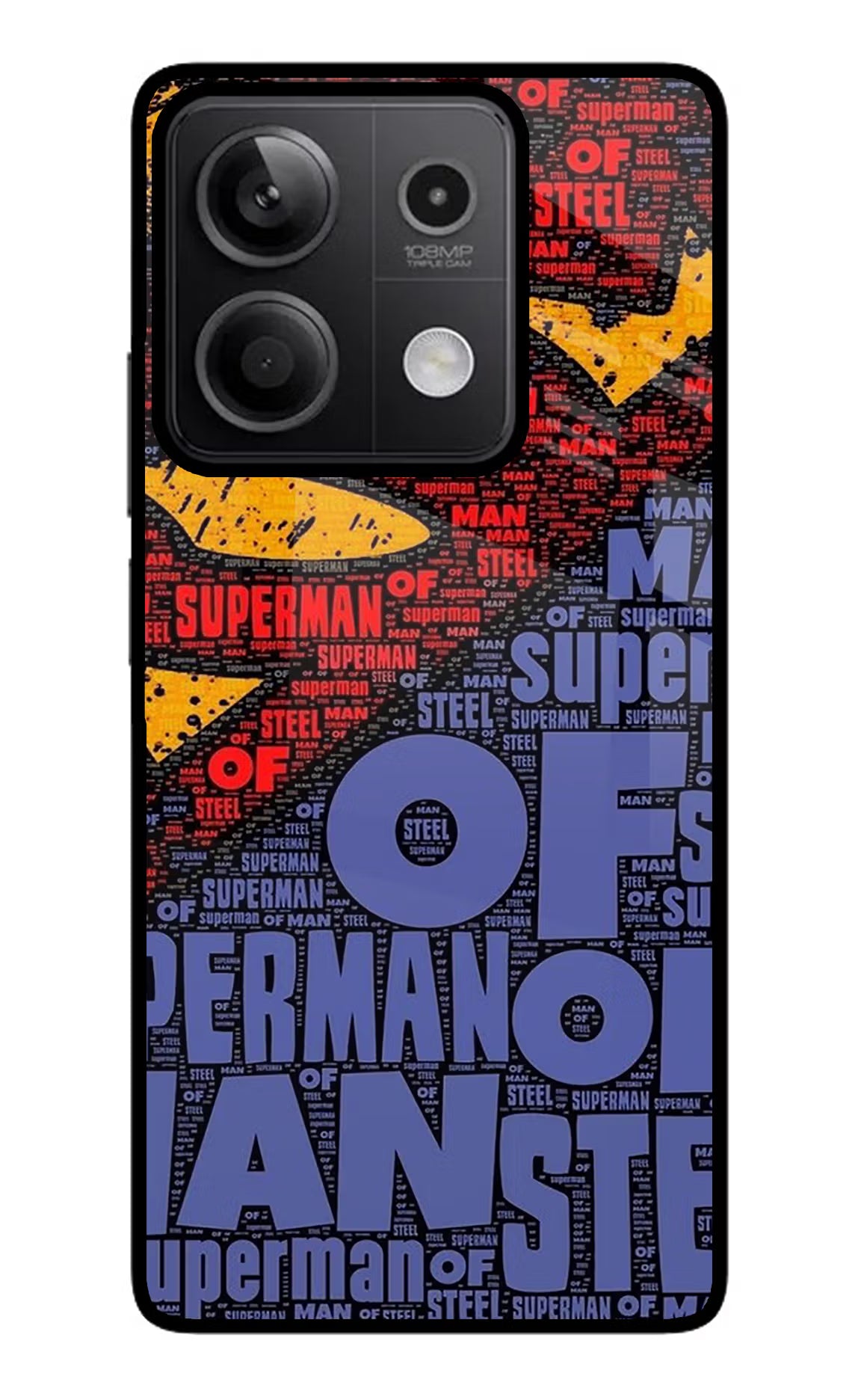 Superman Redmi Note 13 5G Glass Case - Superman Redmi Note 13 5G Glass Case Superman Redmi Note 13 5G Glass Case