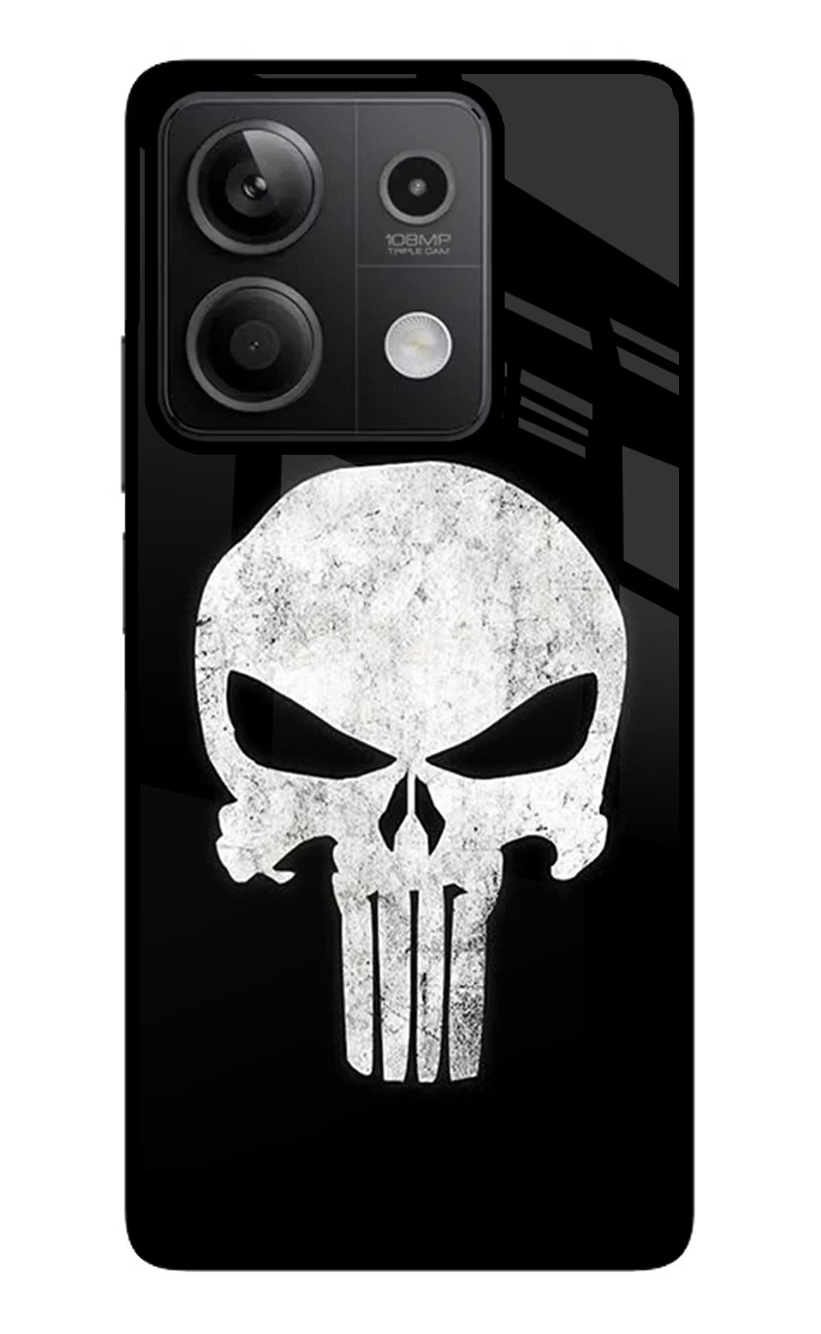 Punisher Skull Redmi Note 13 5G Glass Case - Punisher Skull Redmi Note 13 5G Glass Case Punisher Skull Redmi Note 13 5G Glass Case