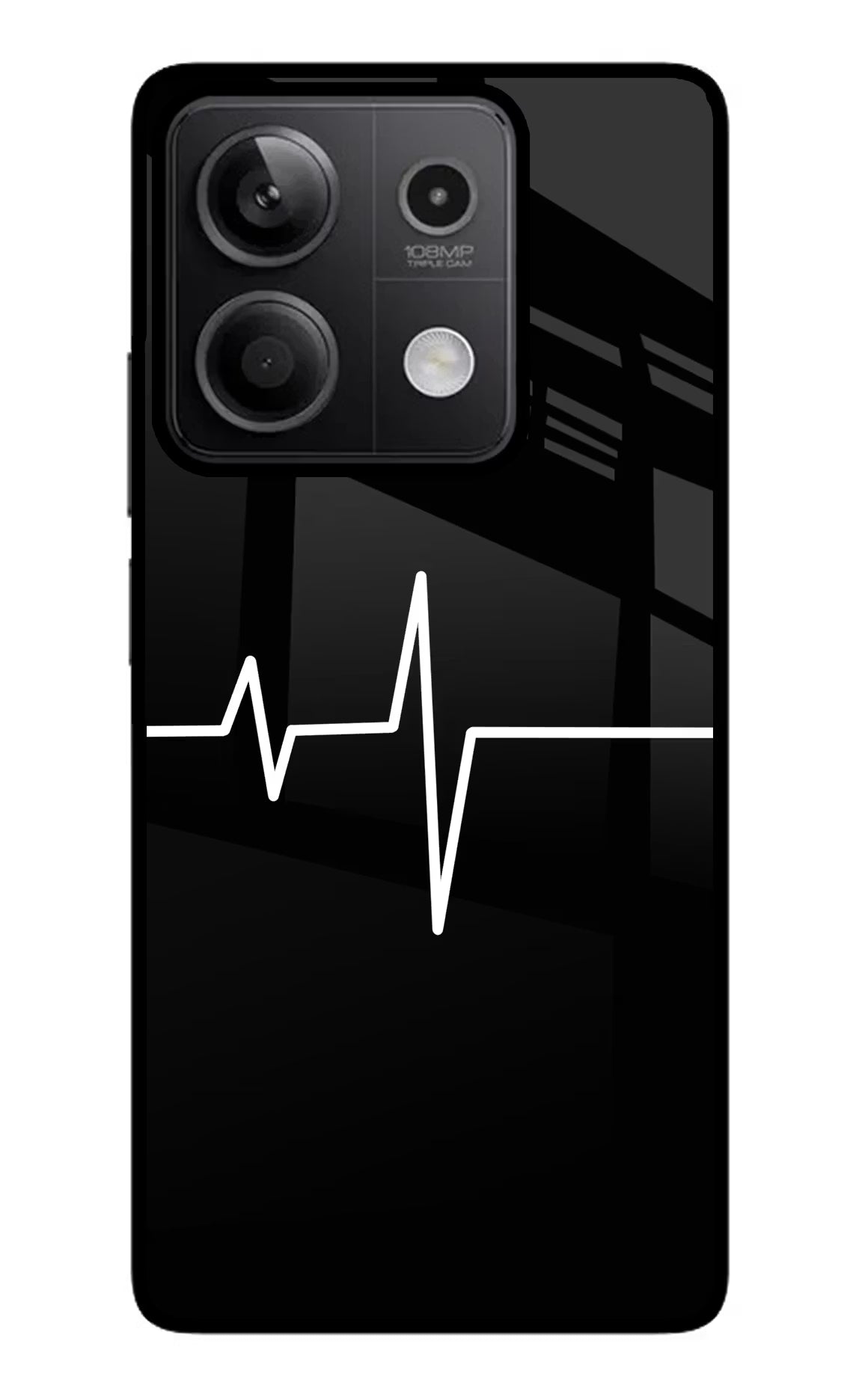 Heart Beats Redmi Note 13 5G Glass Case - Heart Beats Redmi Note 13 5G Glass Case Heart Beats Redmi Note 13 5G Glass Case