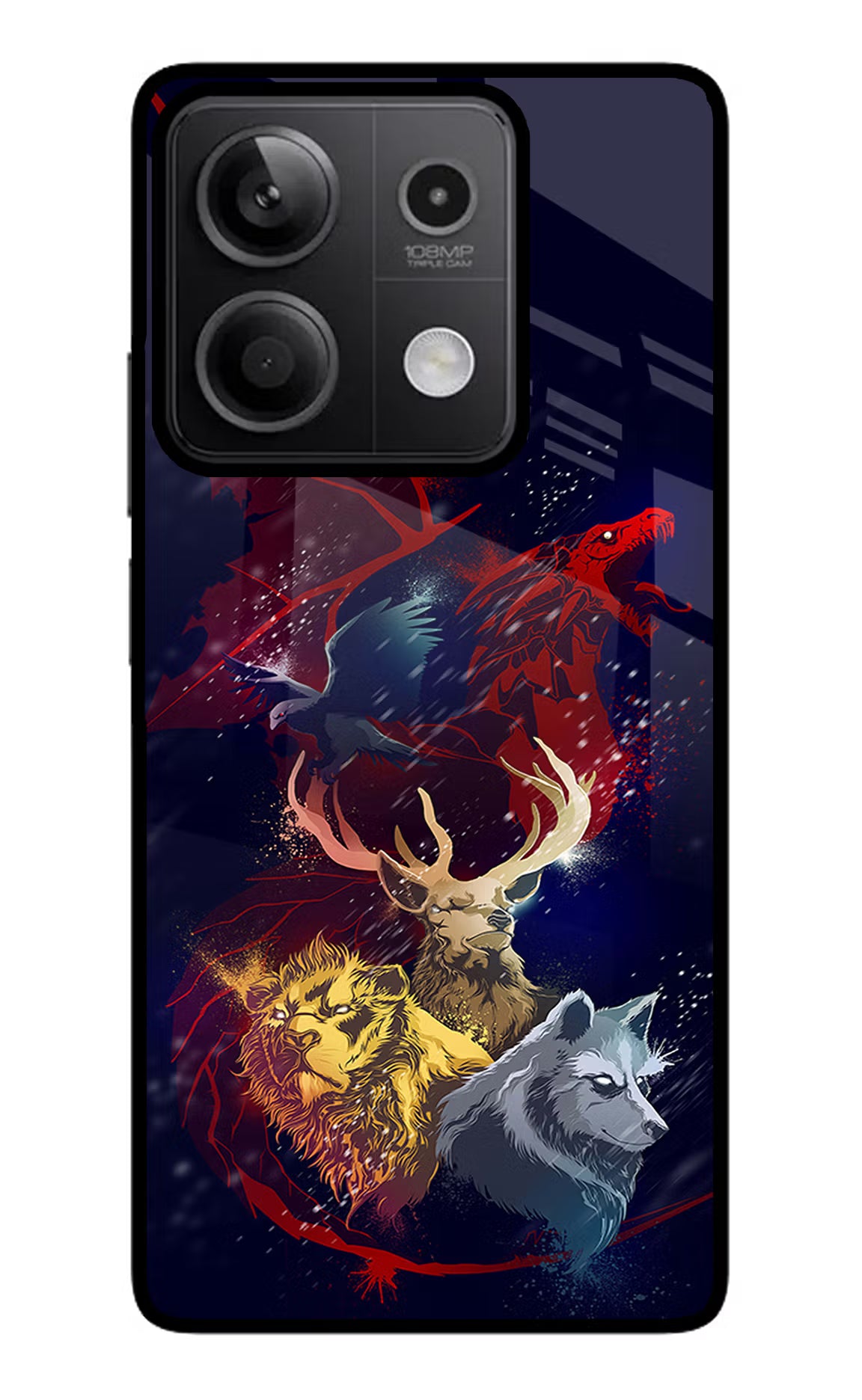 Game Of Thrones Redmi Note 13 5G Glass Case - Game Of Thrones Redmi Note 13 5G Glass Case Game Of Thrones Redmi Note 13 5G Glass Case