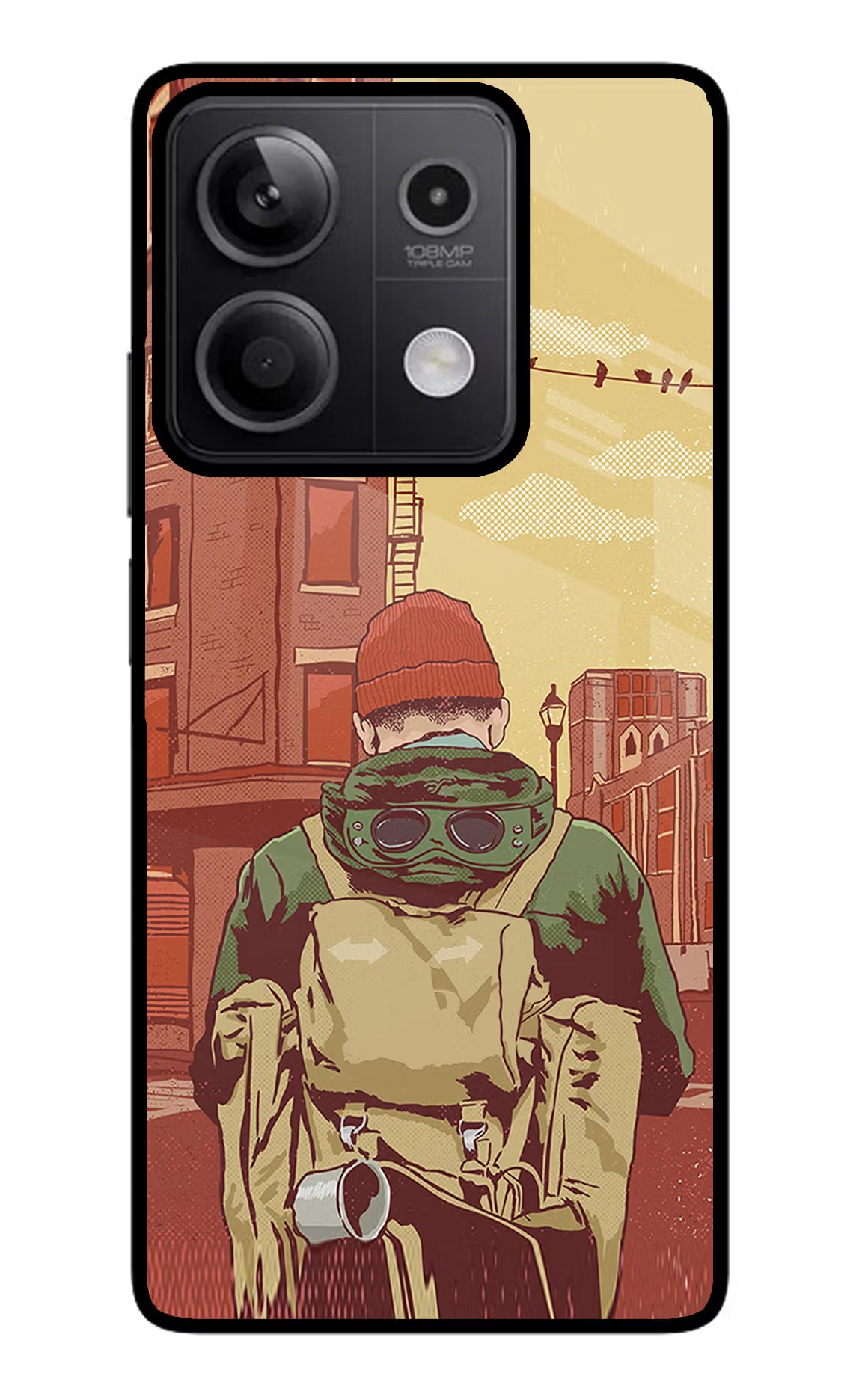 Adventurous Redmi Note 13 5G Glass Case - Adventurous Redmi Note 13 5G Glass Case Adventurous Redmi Note 13 5G Glass Case