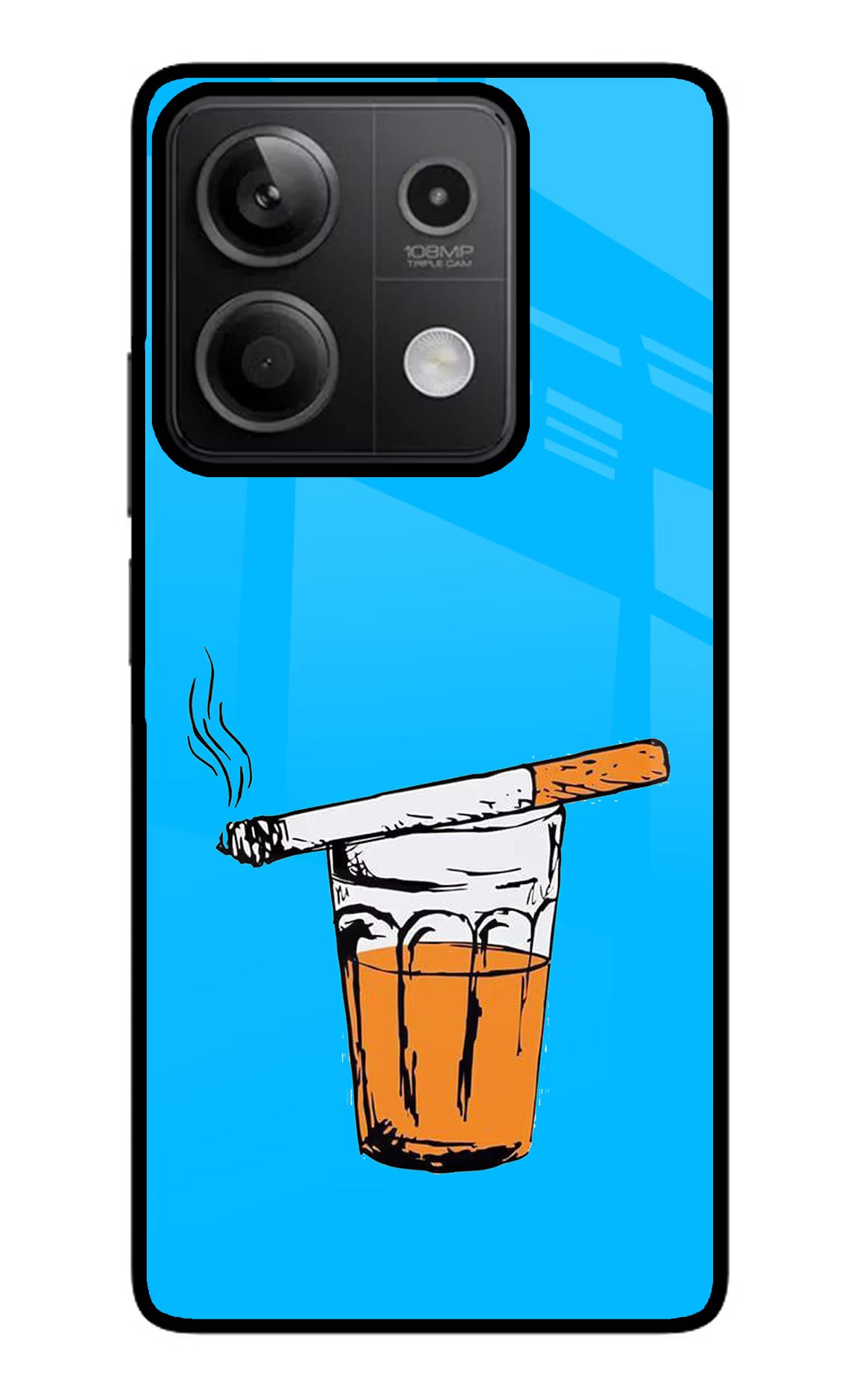 Chai Sutta Redmi Note 13 5G Glass Case - Chai Sutta Redmi Note 13 5G Glass Case Chai Sutta Redmi Note 13 5G Glass Case
