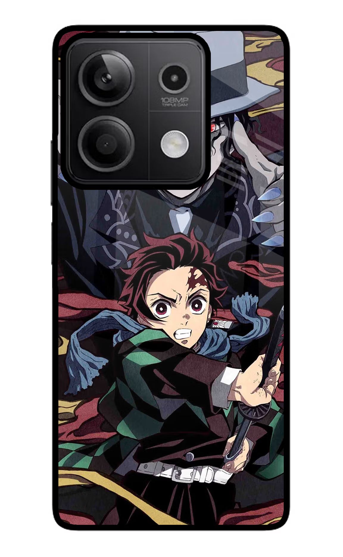 Demon Slayer Redmi Note 13 5G Glass Case - Demon Slayer Redmi Note 13 5G Glass Case Demon Slayer Redmi Note 13 5G Glass Case