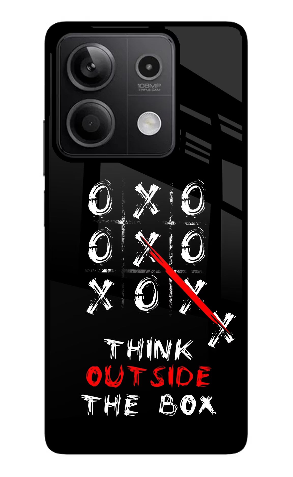 Think out of the BOX Redmi Note 13 5G Glass Case - Think out of the BOX Redmi Note 13 5G Glass Case Think out of the BOX Redmi Note 13 5G Glass Case