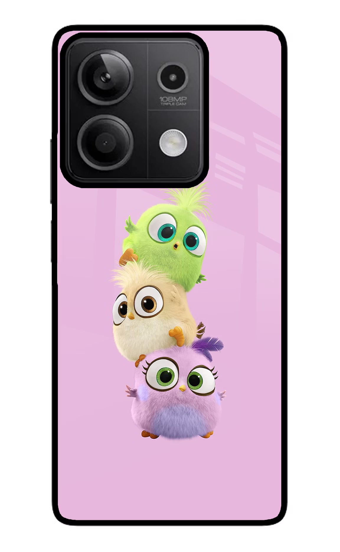 Cute Little Birds Redmi Note 13 5G Glass Case - Cute Little Birds Redmi Note 13 5G Glass Case Cute Little Birds Redmi Note 13 5G Glass Case