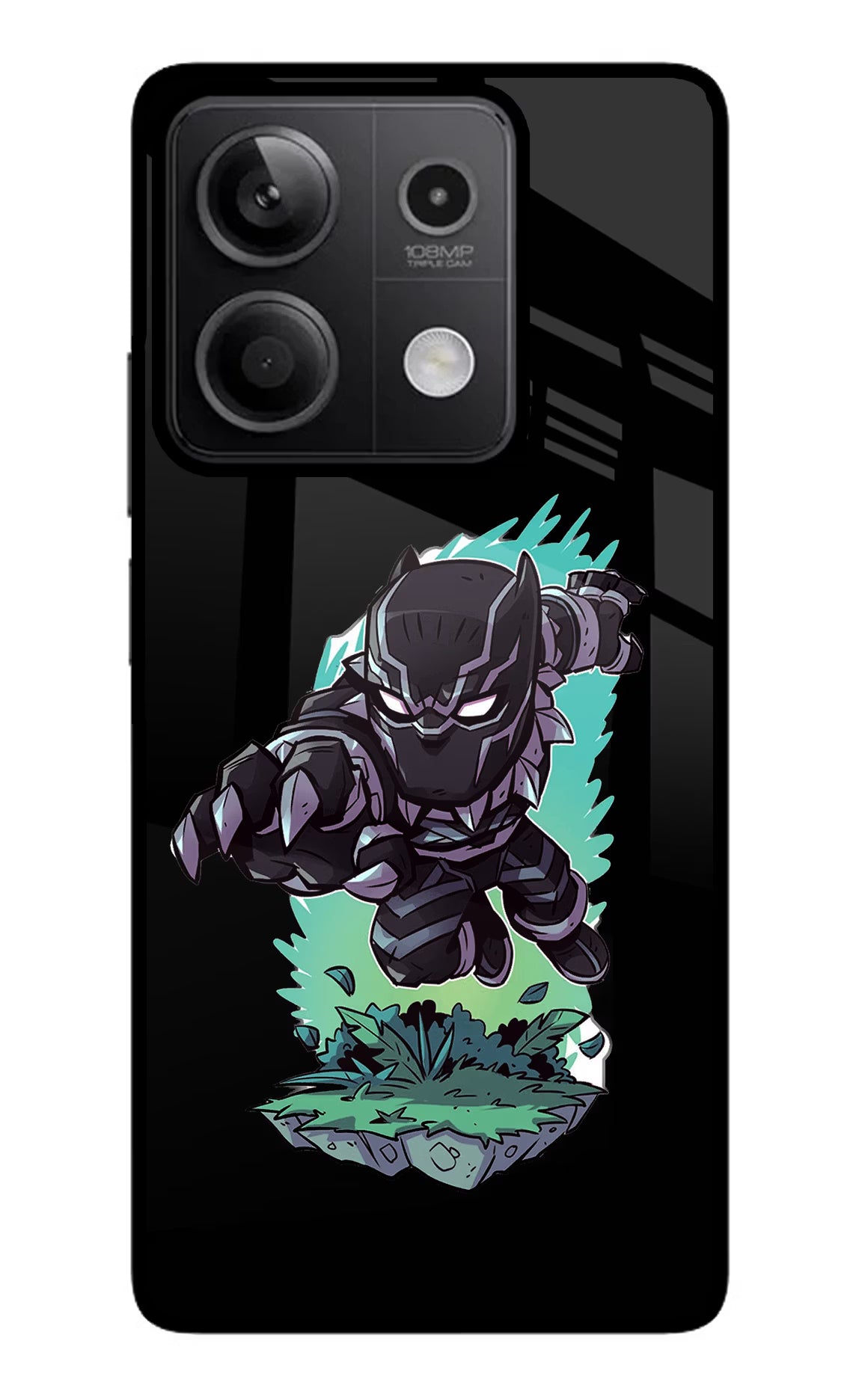 Black Panther Redmi Note 13 5G Glass Case - Black Panther Redmi Note 13 5G Glass Case Black Panther Redmi Note 13 5G Glass Case