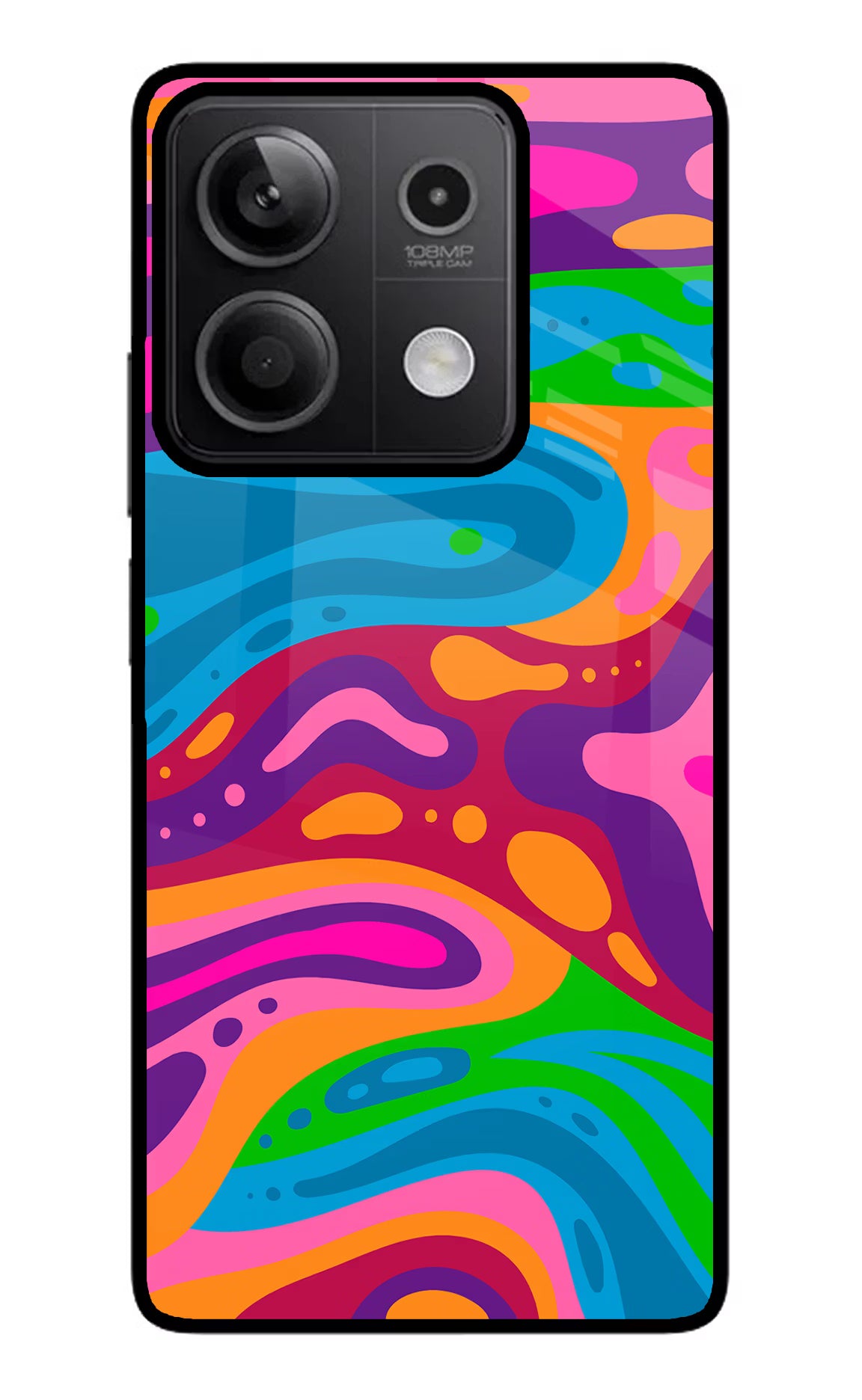 Trippy Pattern Redmi Note 13 5G Glass Case - Trippy Pattern Redmi Note 13 5G Glass Case Trippy Pattern Redmi Note 13 5G Glass Case