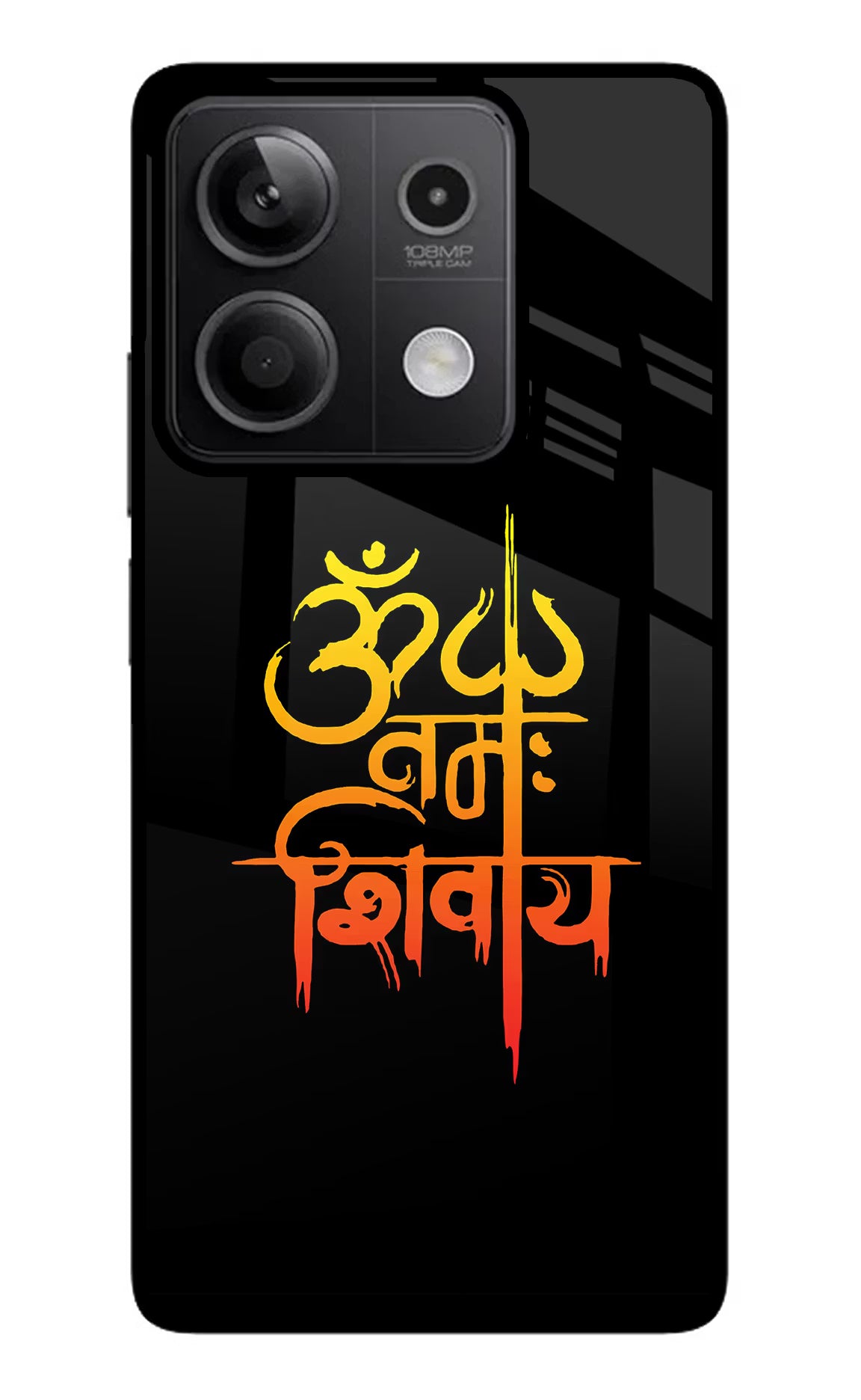 Om Namah Shivay Redmi Note 13 5G Glass Case - Om Namah Shivay Redmi Note 13 5G Glass Case Om Namah Shivay Redmi Note 13 5G Glass Case
