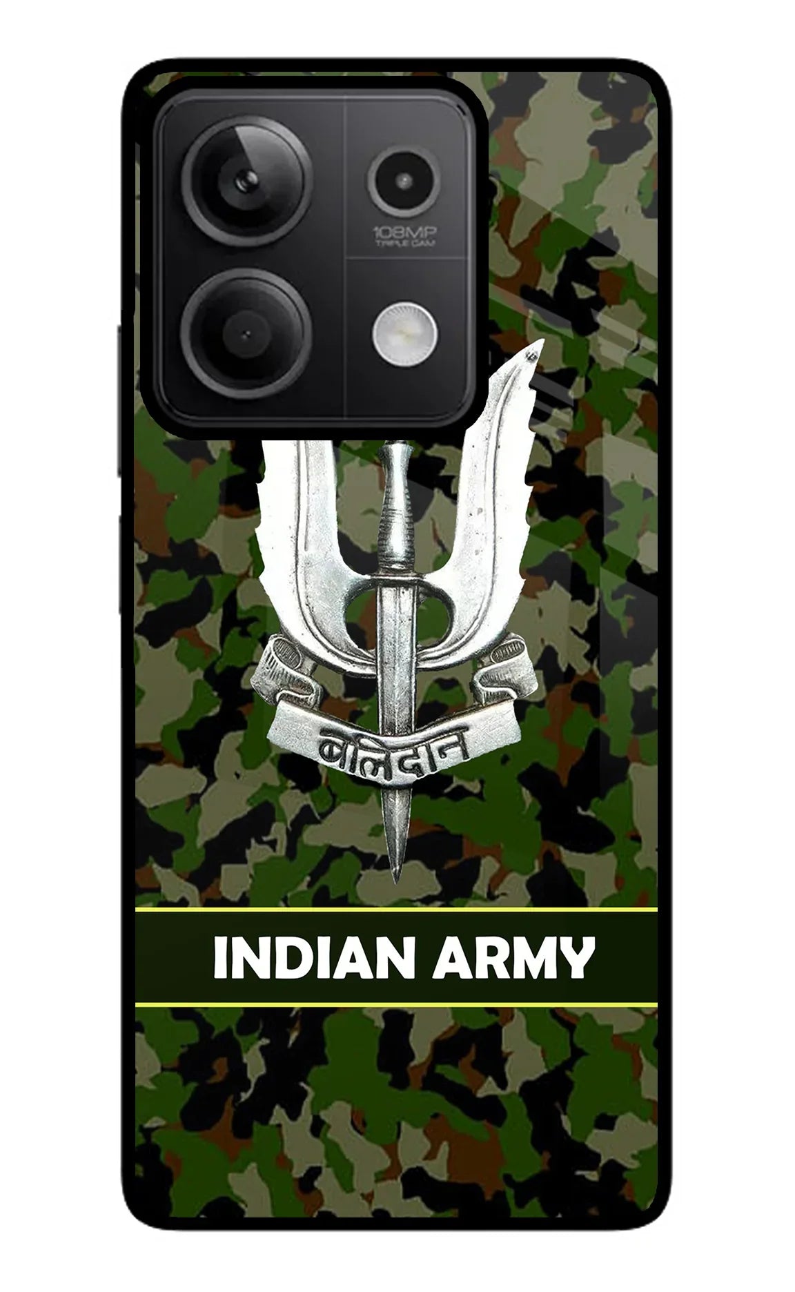 Balidan Indian Logo Redmi Note 13 5G Glass Case - Balidan Indian Logo Redmi Note 13 5G Glass Case Balidan Indian Logo Redmi Note 13 5G Glass Case