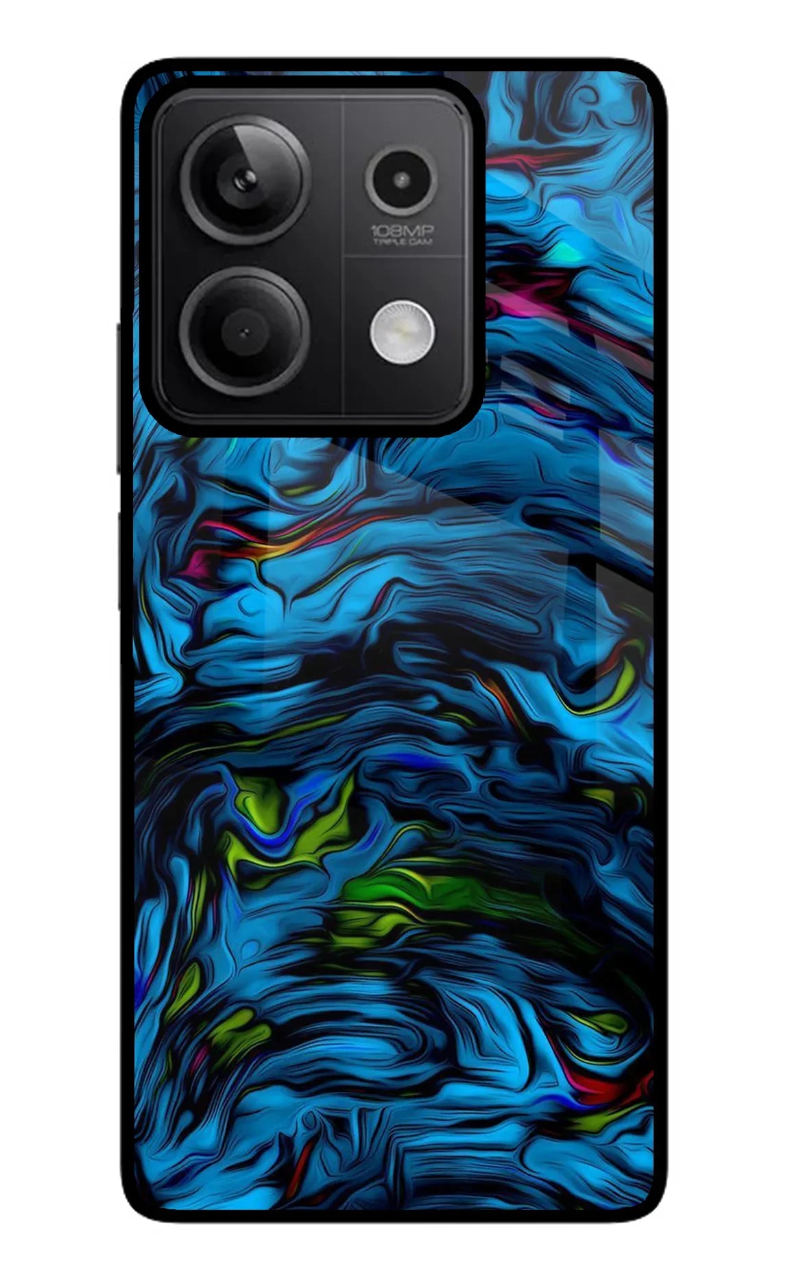 Dark Blue Abstract Redmi Note 13 5G Glass Case - Dark Blue Abstract Redmi Note 13 5G Glass Case Dark Blue Abstract Redmi Note 13 5G Glass Case