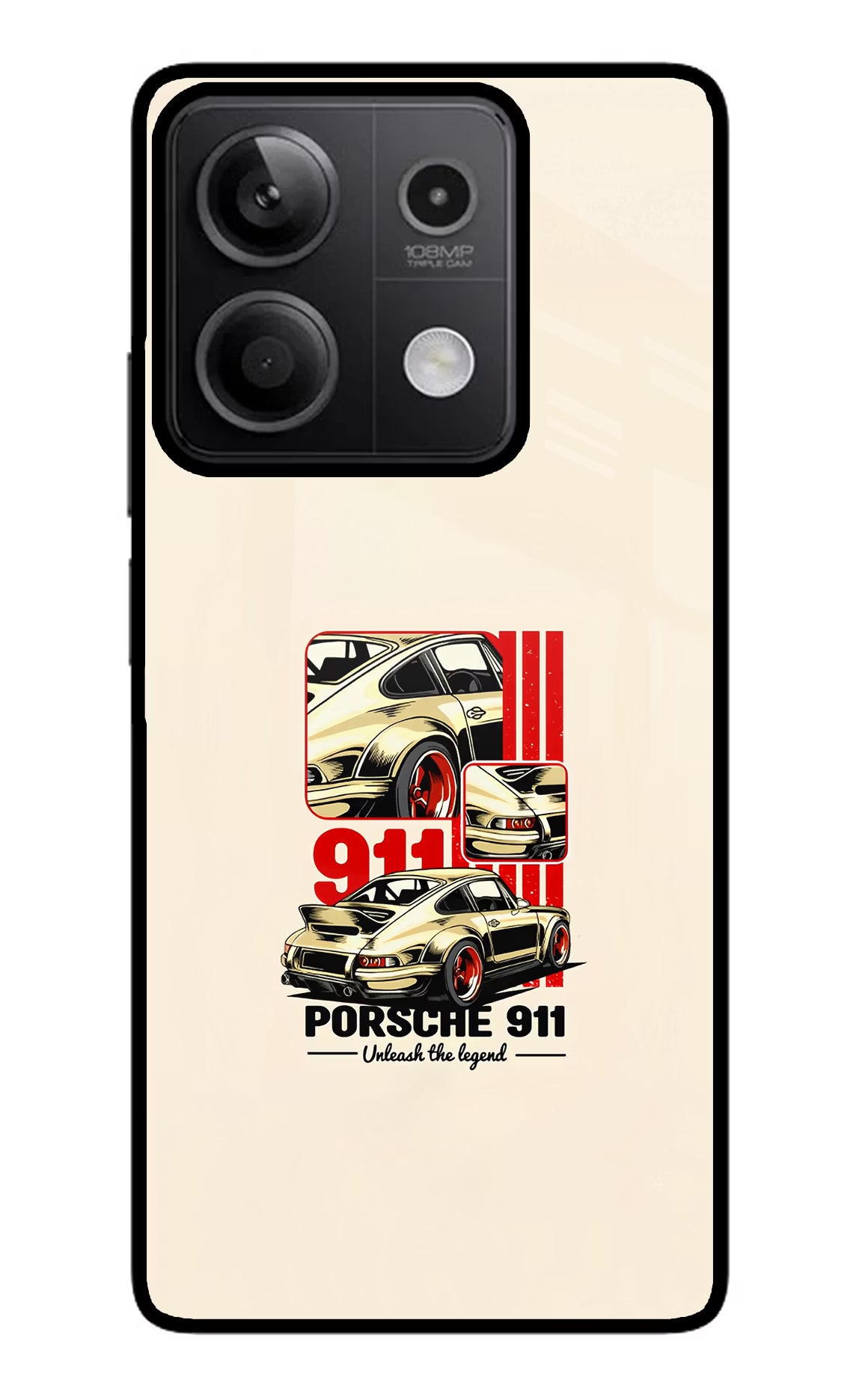 Classic Porsche 911 Redmi Note 13 5G Glass Case - Classic Porsche 911 Redmi Note 13 5G Glass Case Classic Porsche 911 Redmi Note 13 5G Glass Case