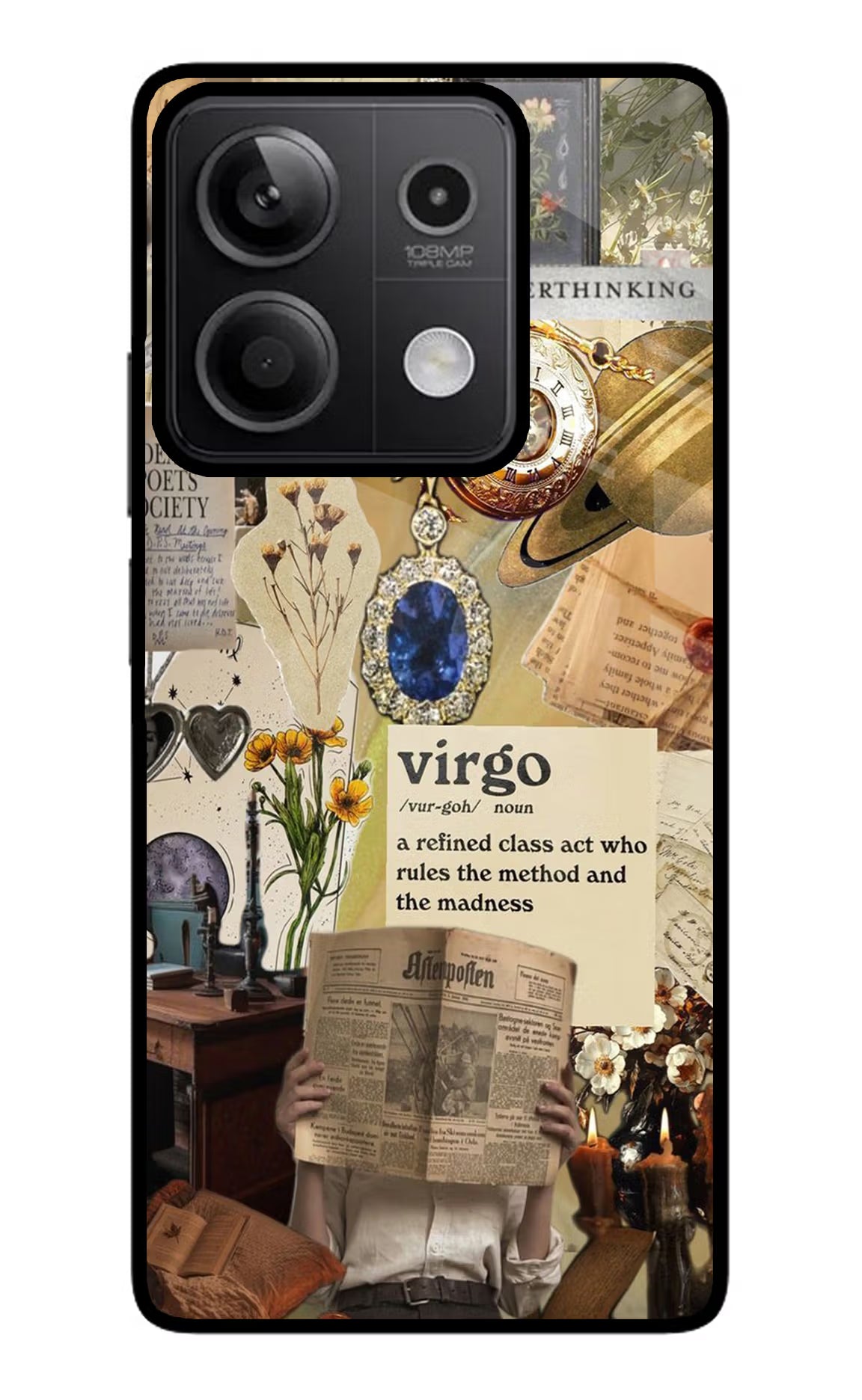 Virgo Zodiac Redmi Note 13 5G Glass Case - Virgo Zodiac Redmi Note 13 5G Glass Case Virgo Zodiac Redmi Note 13 5G Glass Case