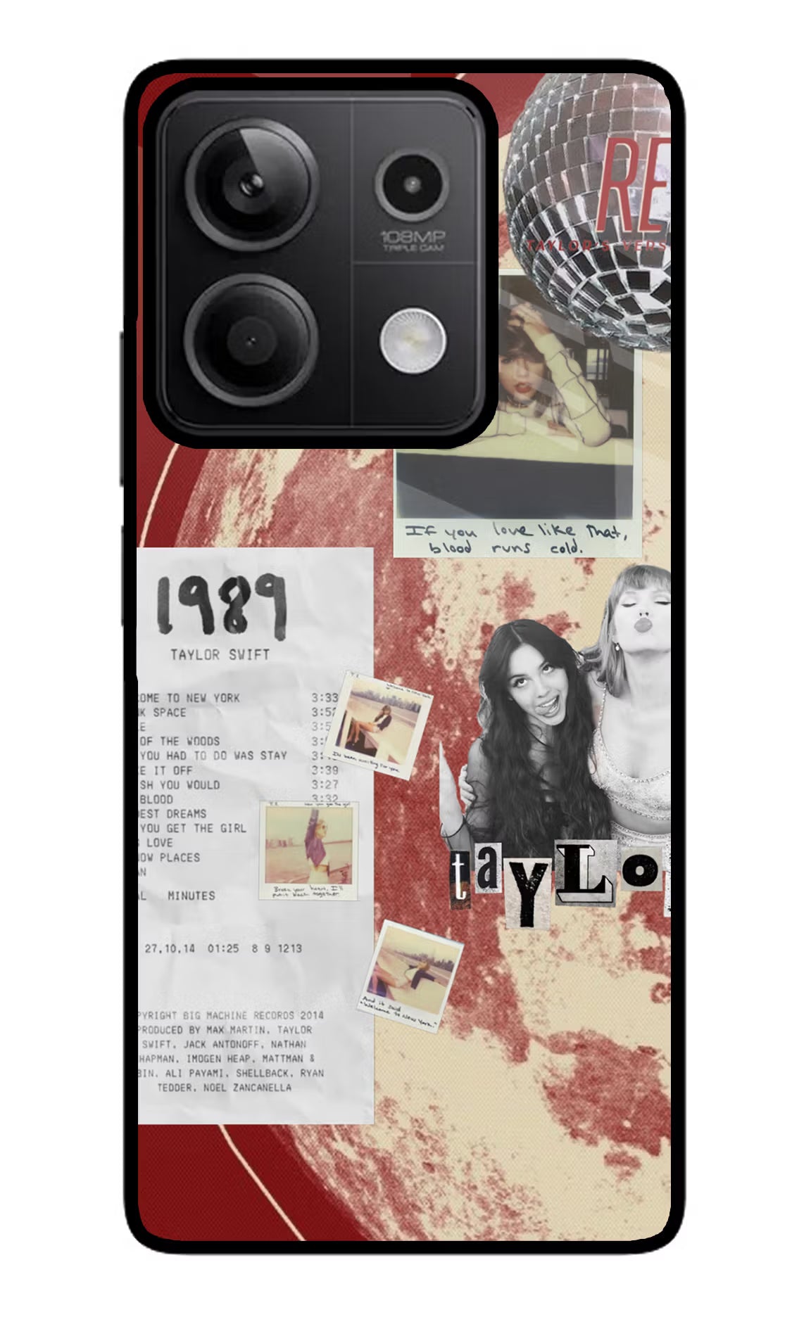Taylor Swift Redmi Note 13 5G Glass Case - Taylor Swift Redmi Note 13 5G Glass Case Taylor Swift Redmi Note 13 5G Glass Case
