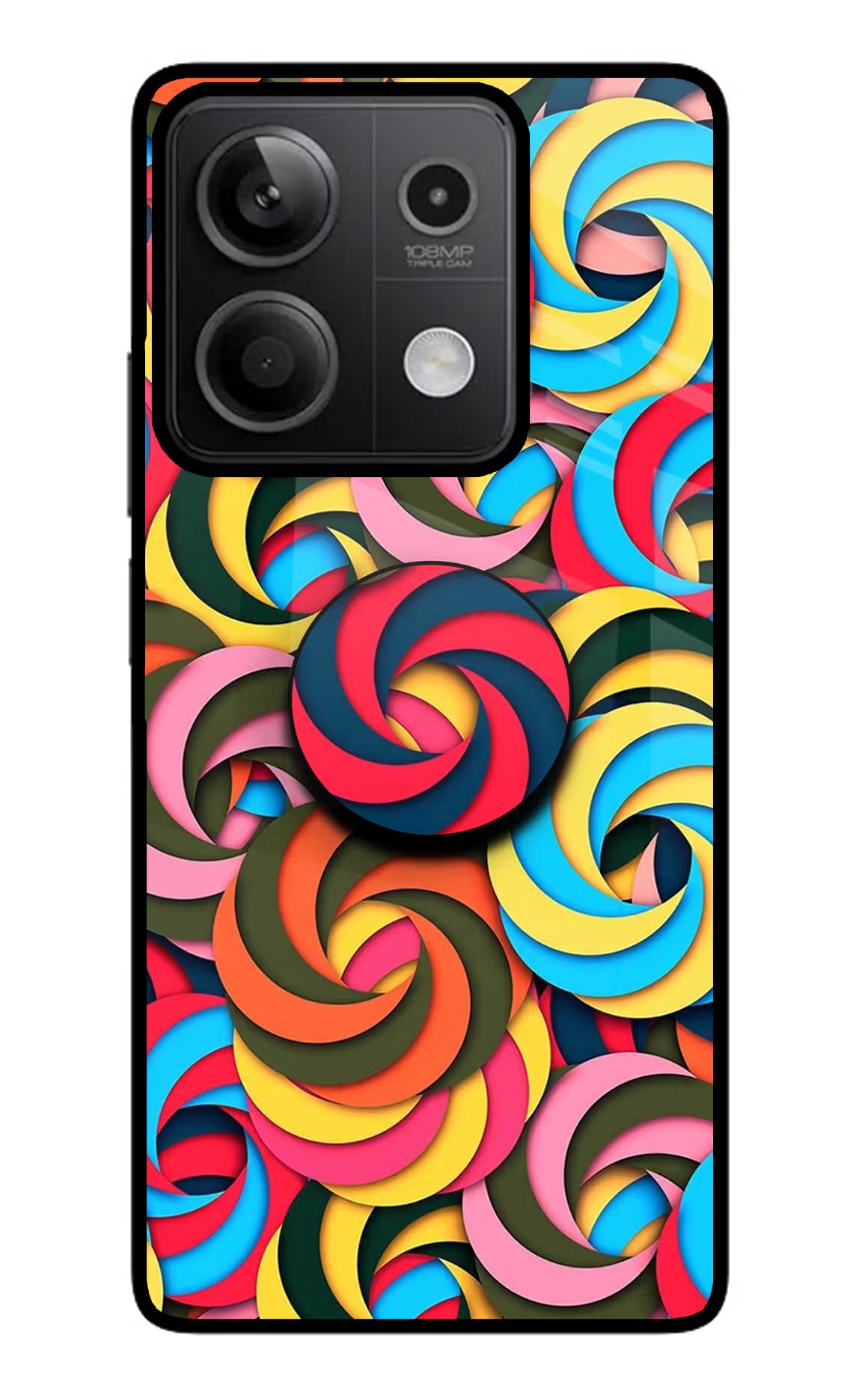 Spiral Pattern Redmi Note 13 5G Glass Case - Spiral Pattern Redmi Note 13 5G Glass Case Spiral Pattern Redmi Note 13 5G Glass Case
