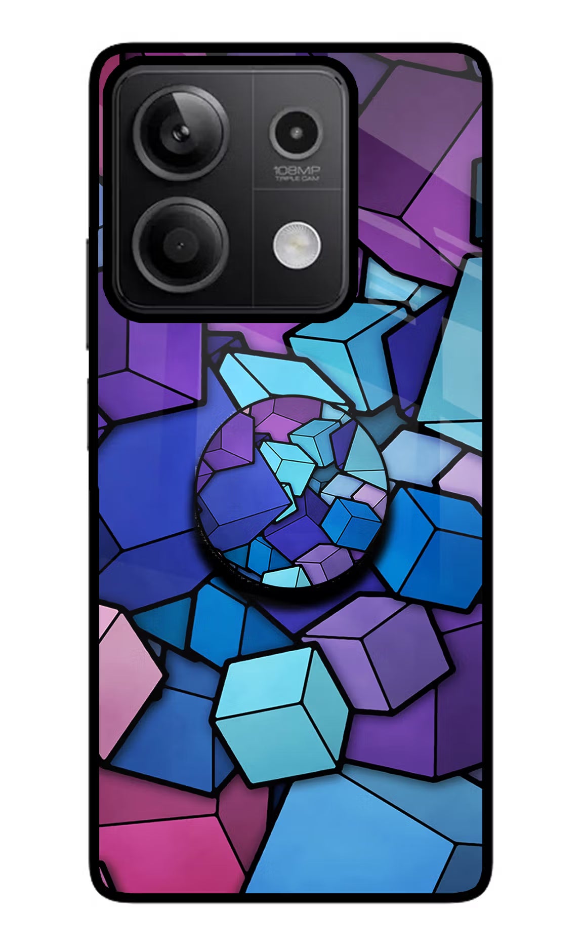 Cubic Abstract Redmi Note 13 5G Glass Case - Cubic Abstract Redmi Note 13 5G Glass Case Cubic Abstract Redmi Note 13 5G Glass Case