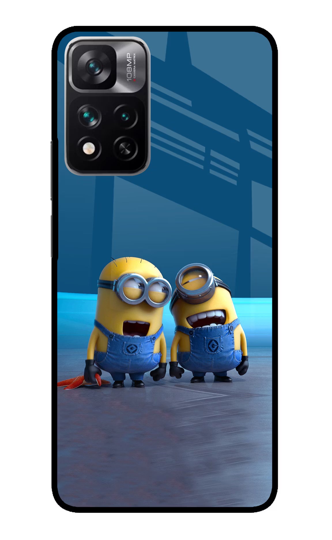 Minion Laughing Redmi Note 13 Pro 5G Glass Case - Minion Laughing Redmi Note 13 Pro 5G Glass Case Minion Laughing Redmi Note 13 Pro 5G Glass Case