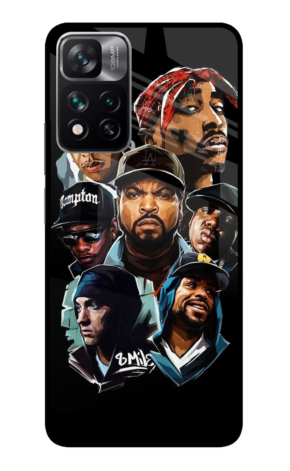 Rappers Redmi Note 13 Pro 5G Glass Case - Rappers Redmi Note 13 Pro 5G Glass Case Rappers Redmi Note 13 Pro 5G Glass Case