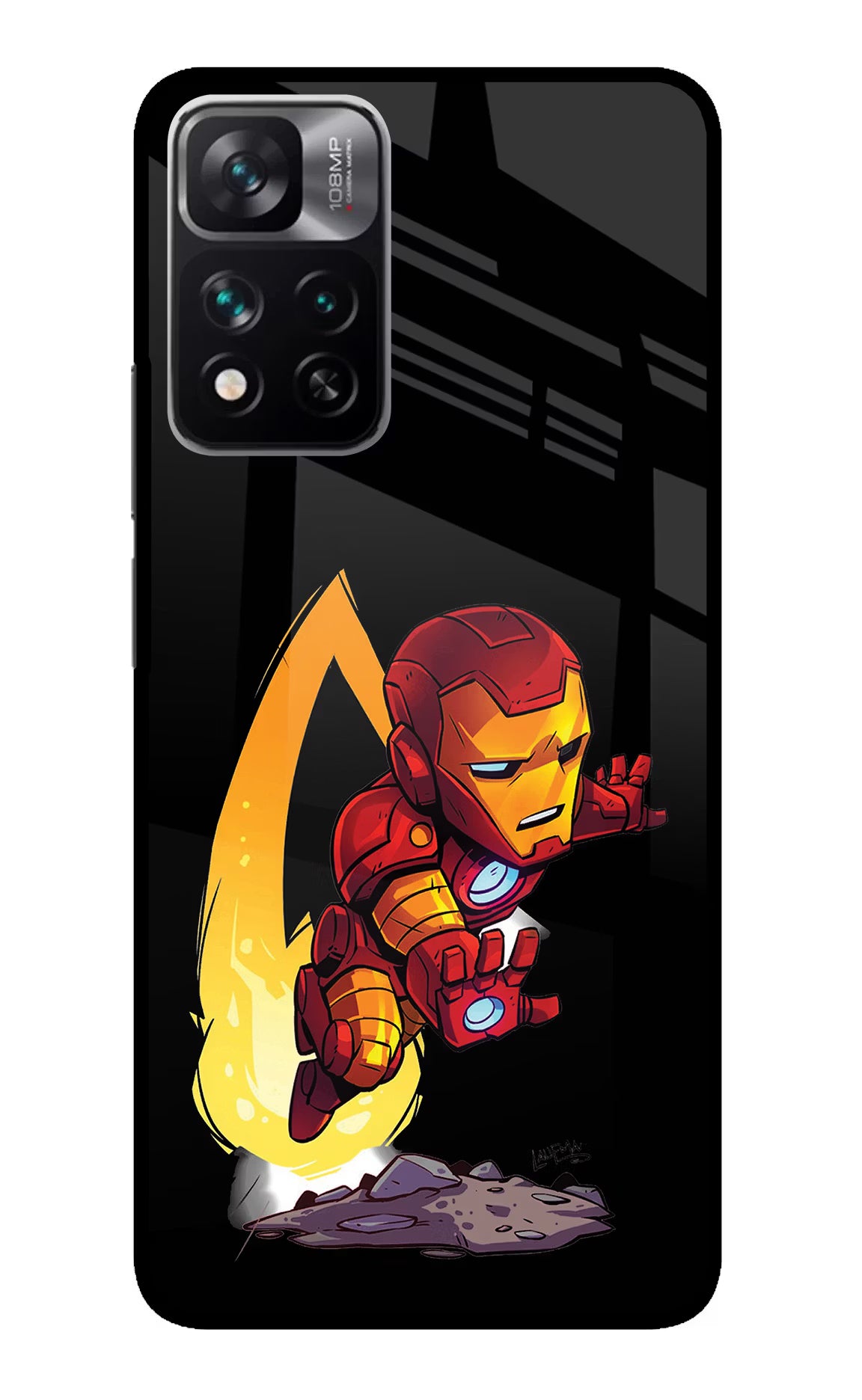 IronMan Redmi Note 13 Pro 5G Glass Case - IronMan Redmi Note 13 Pro 5G Glass Case IronMan Redmi Note 13 Pro 5G Glass Case