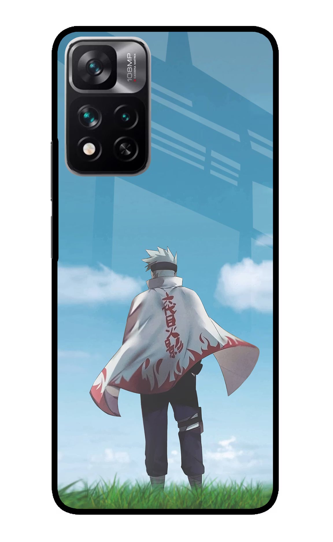 Kakashi Redmi Note 13 Pro 5G Glass Case - Kakashi Redmi Note 13 Pro 5G Glass Case Kakashi Redmi Note 13 Pro 5G Glass Case