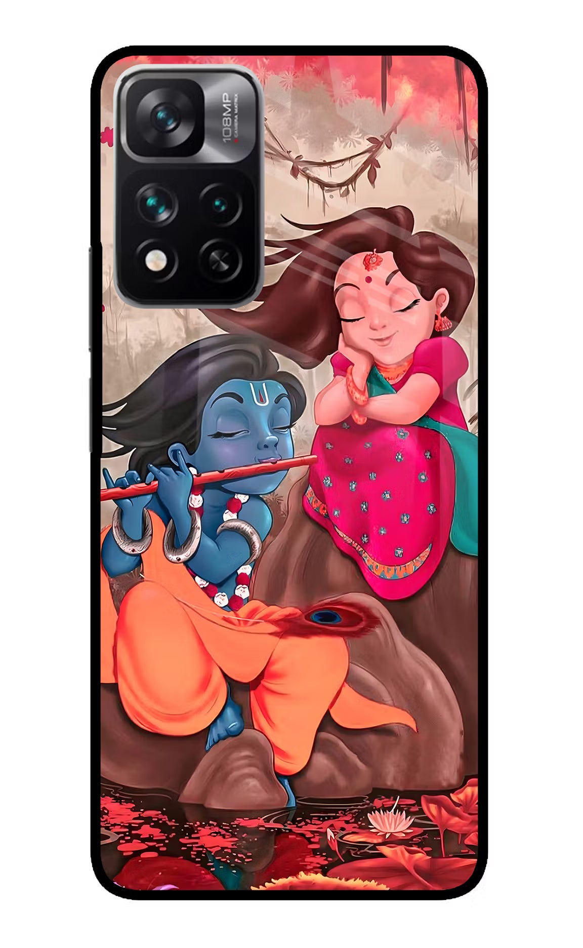 Radhe Krishna Redmi Note 13 Pro 5G Glass Case - Radhe Krishna Redmi Note 13 Pro 5G Glass Case Radhe Krishna Redmi Note 13 Pro 5G Glass Case