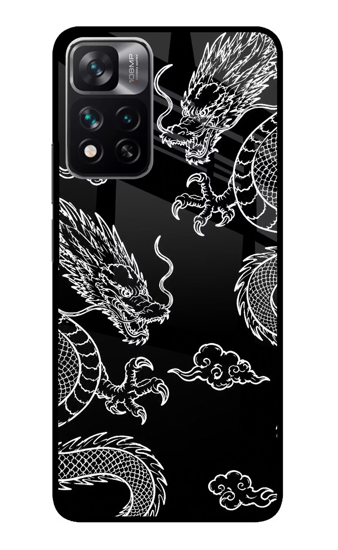 Twin Dragons Redmi Note 13 Pro 5G Glass Case - Twin Dragons Redmi Note 13 Pro 5G Glass Case Twin Dragons Redmi Note 13 Pro 5G Glass Case