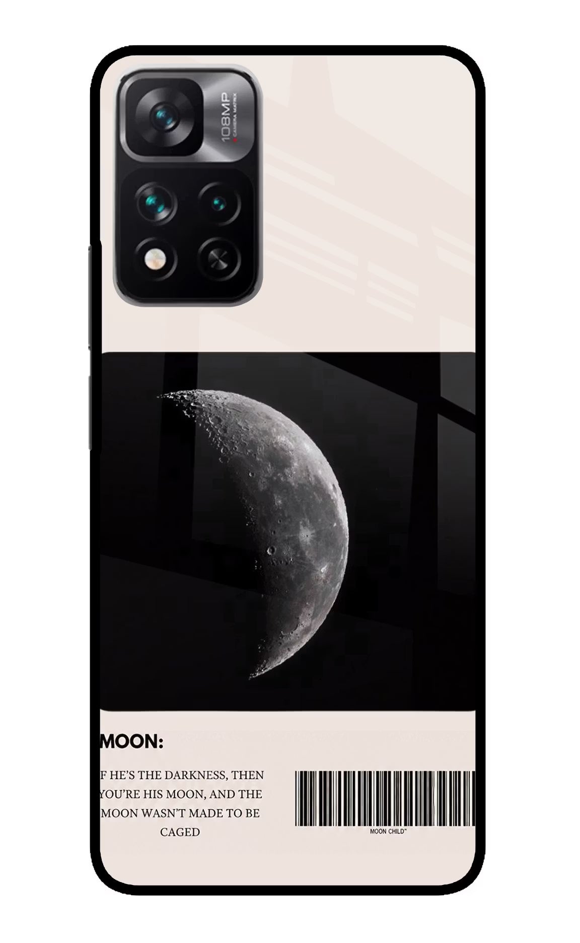 Moon Phase Redmi Note 13 Pro 5G Glass Case - Moon Phase Redmi Note 13 Pro 5G Glass Case Moon Phase Redmi Note 13 Pro 5G Glass Case