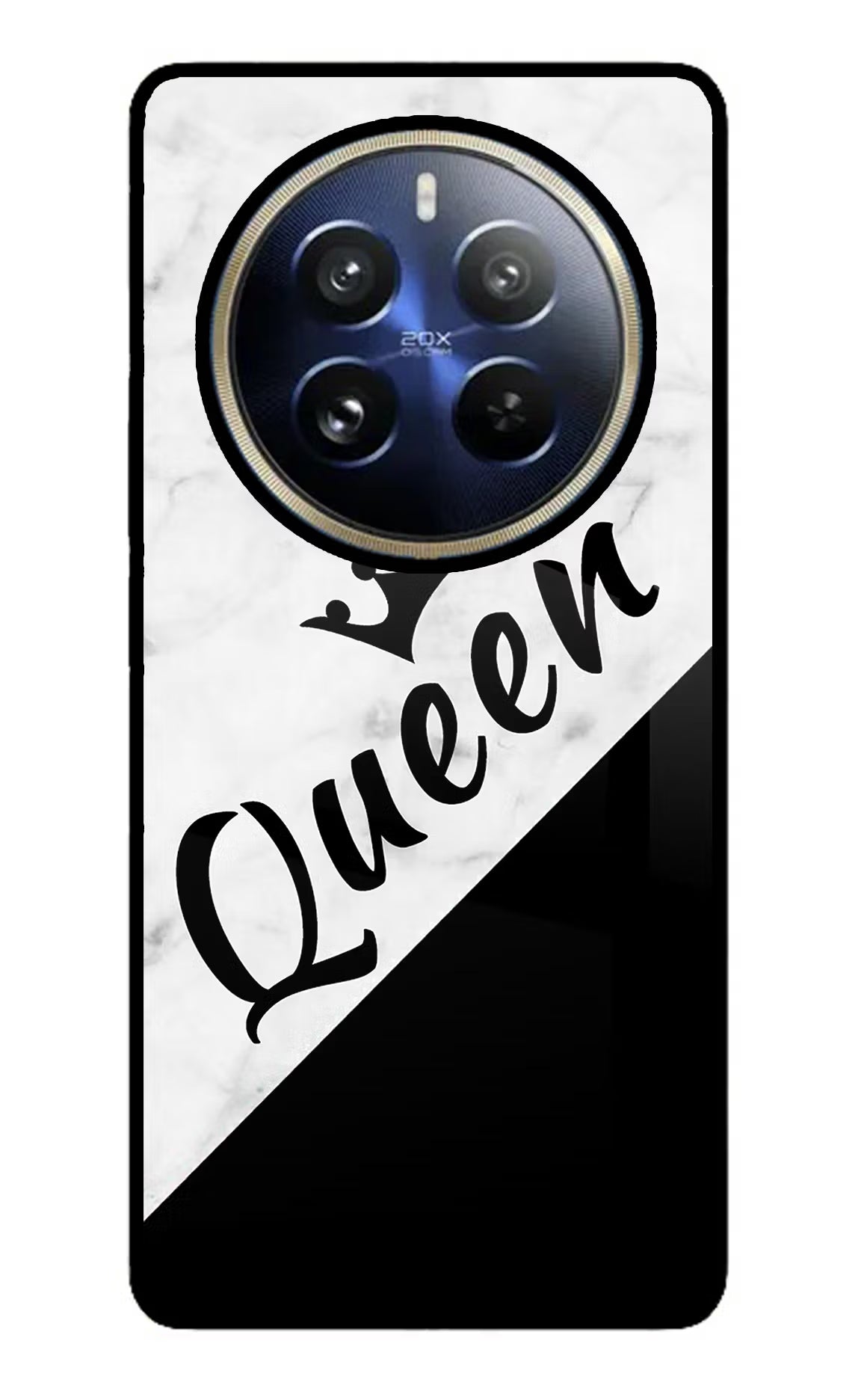 Queen Realme 12 Pro 5G/12 Pro+ 5G Glass Case - Queen Realme 12 Pro 5G/12 Pro+ 5G Glass Case Queen Realme 12 Pro 5G/12 Pro+ 5G Glass Case