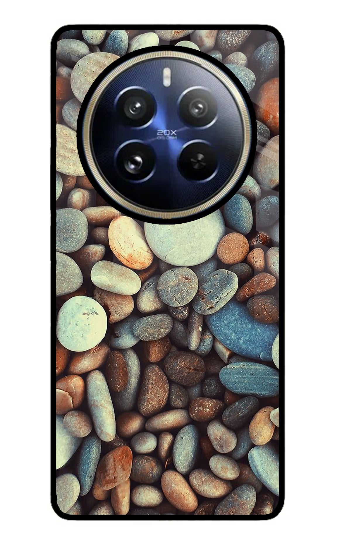 Pebble Realme 12 Pro 5G/12 Pro+ 5G Glass Case - Pebble Realme 12 Pro 5G/12 Pro+ 5G Glass Case Pebble Realme 12 Pro 5G/12 Pro+ 5G Glass Case